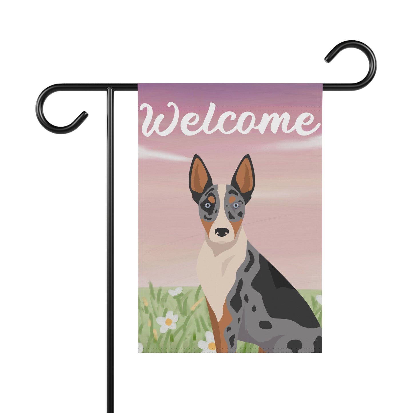 Australian Koolie Dog Welcome Garden Flag