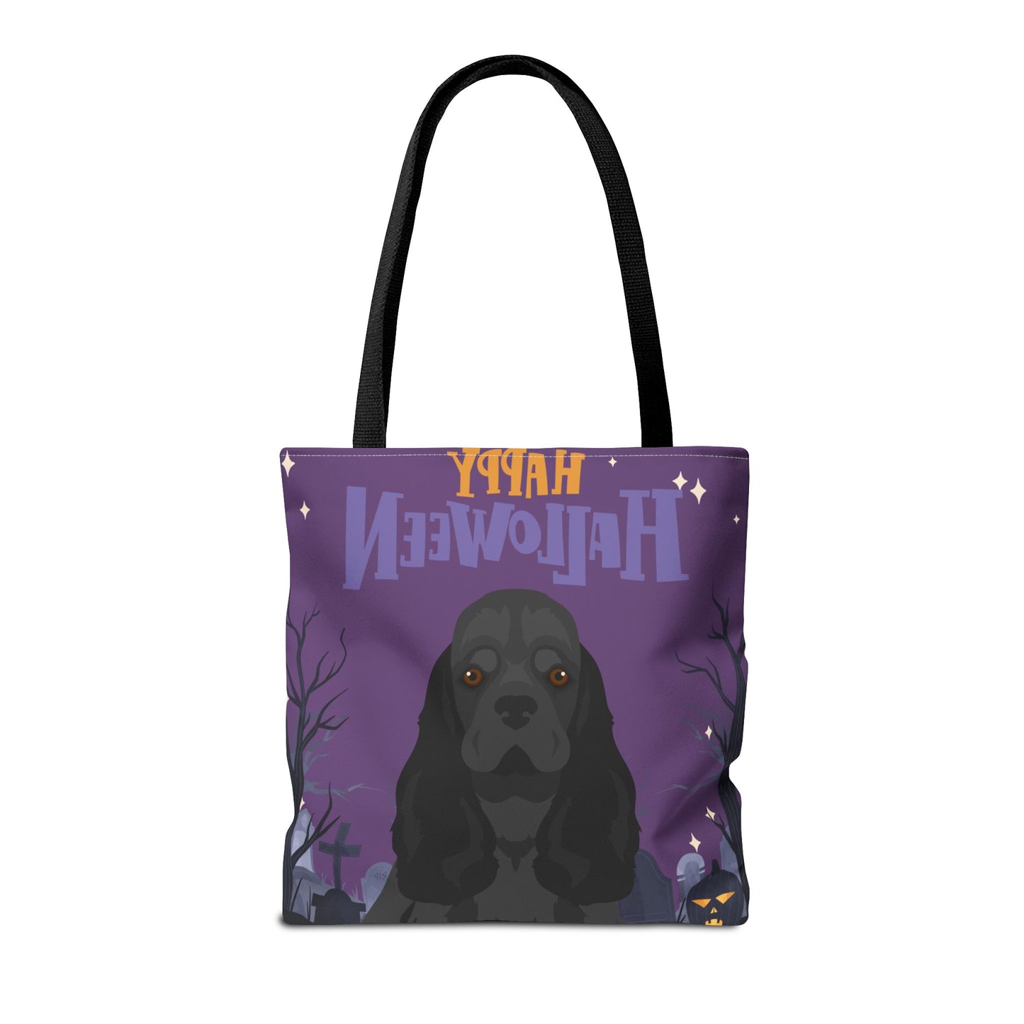 Cocker Spaniel Dog Happy Halloween Tote Bag 16x16