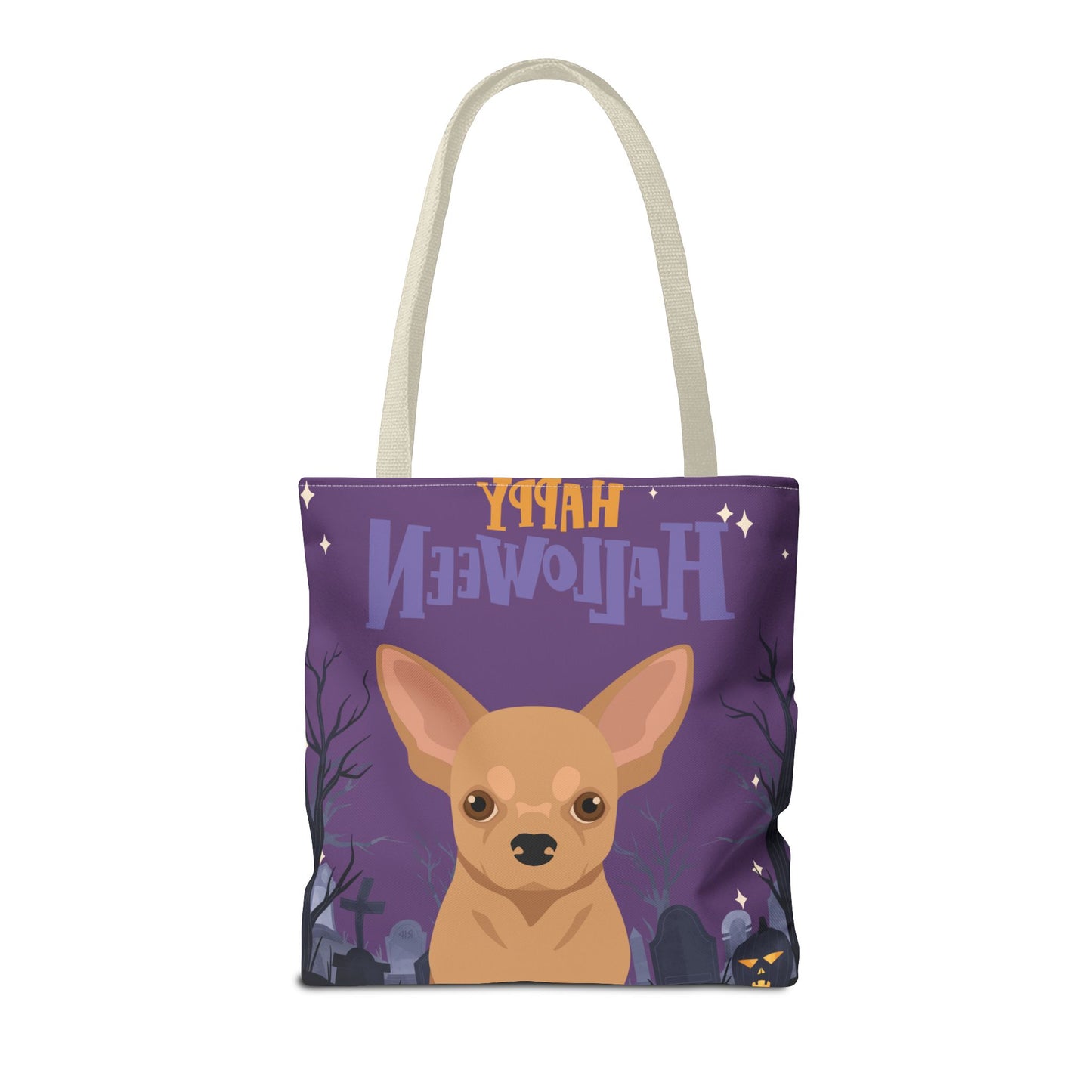 Chihuahua Dog Happy Halloween Tote Bag 16x16