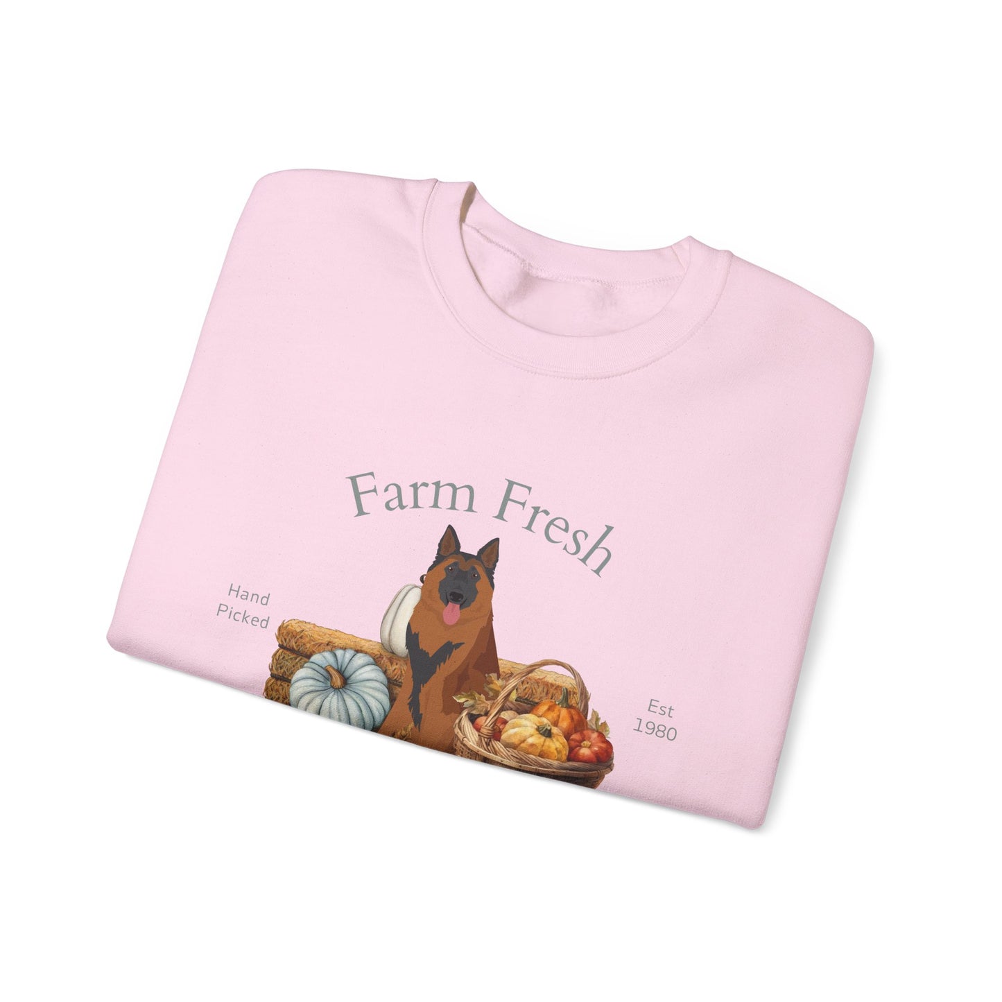 Belgian Tervuren Dog Fall Farm Fresh Unisex Heavy Blend Crewneck Sweatshirt