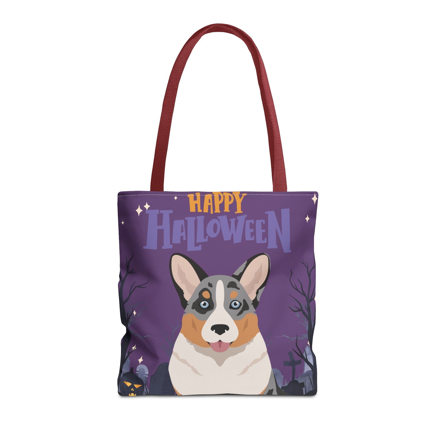 Cardigan Welsh Corgi Dog Happy Halloween Tote Bag 16x16