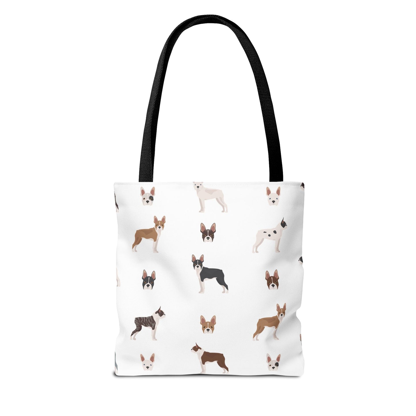 Boston Terrier Dog Tote Bag, Terrier Dog Mom Gift