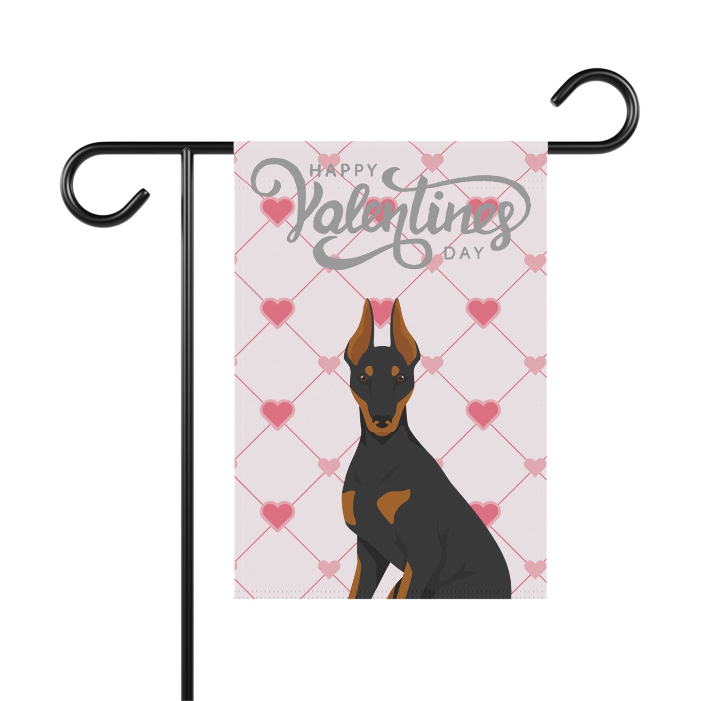 Manchester Terrier Dog Valentines Day Garden Flag