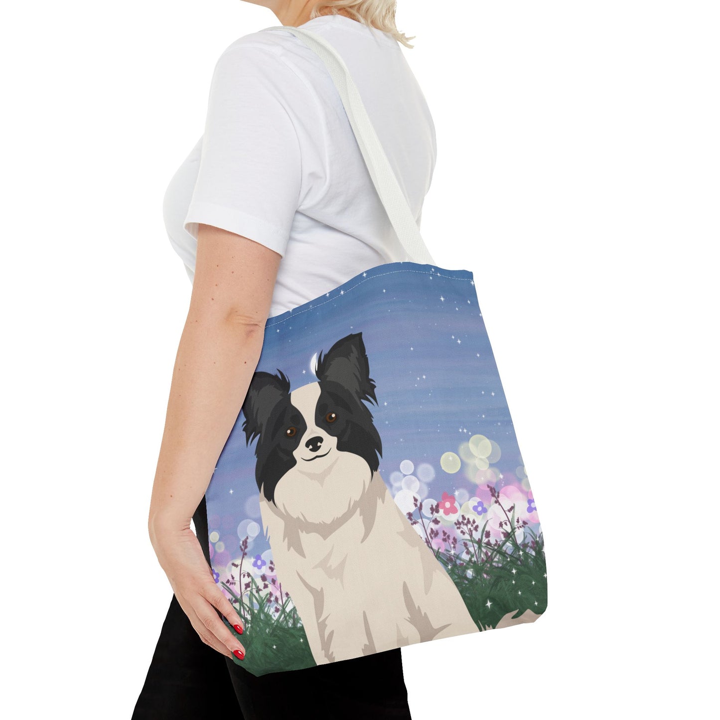 Papillon Dog Tote Bag 16x16