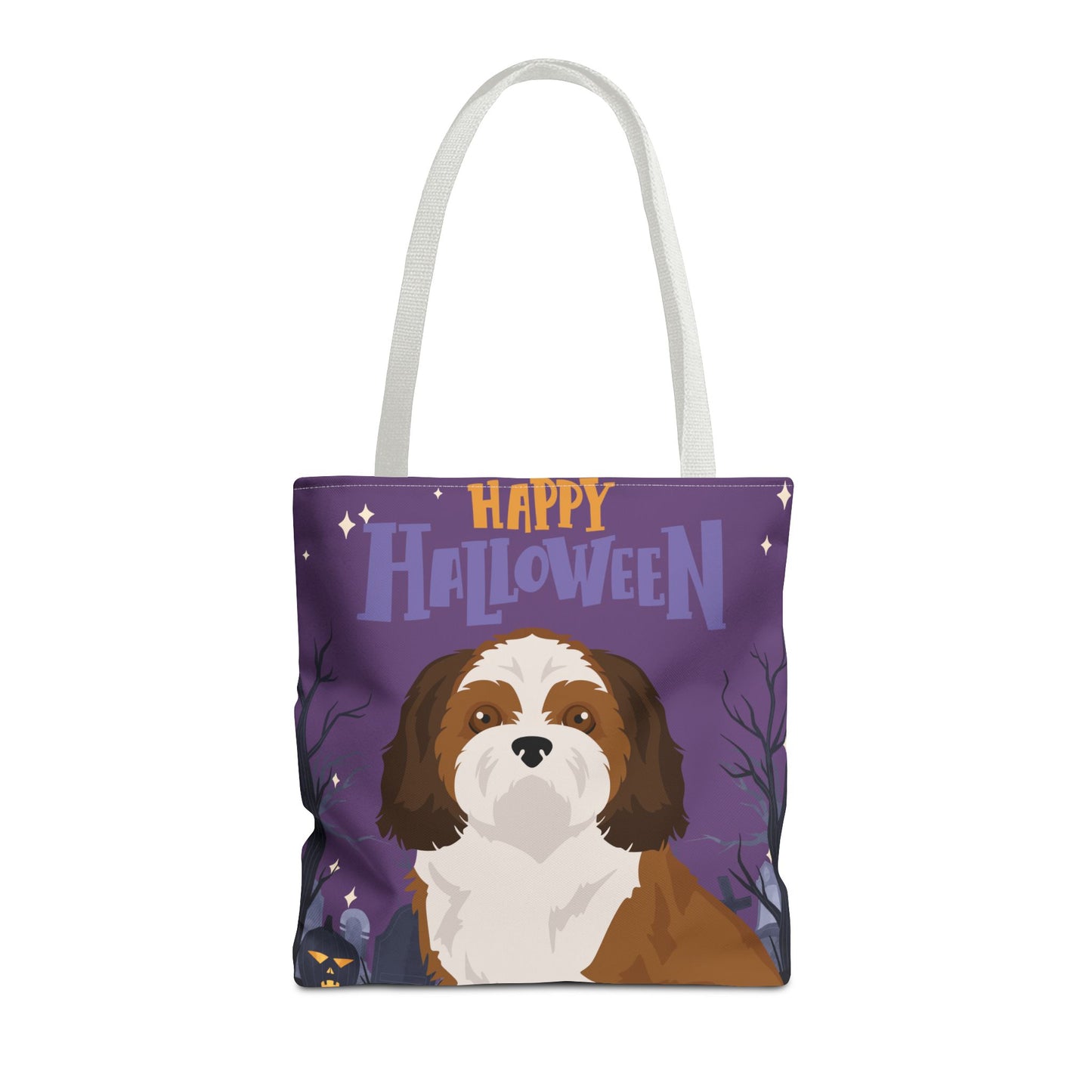 Shih Tzu Dog Happy Halloween Tote Bag 16x16