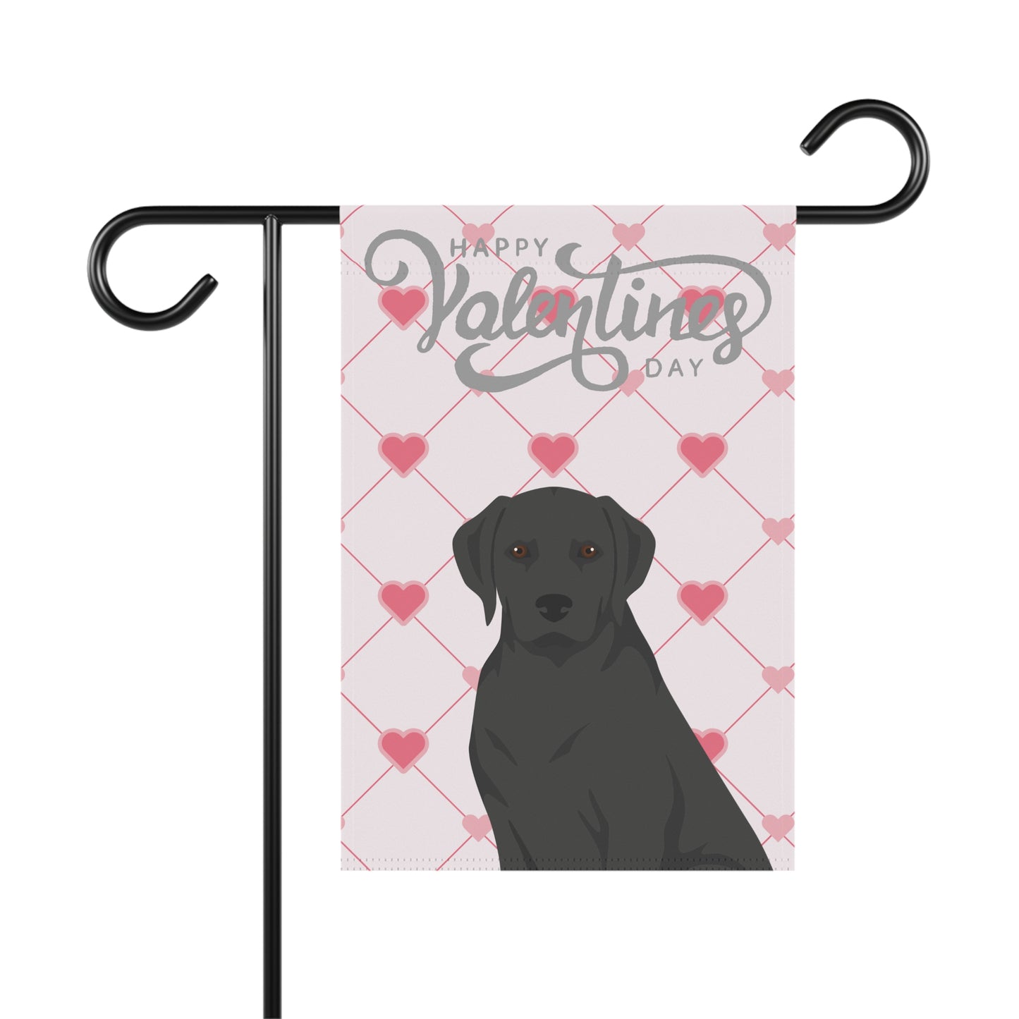 Labrador Retriever Dog Valentines Day Garden Flag