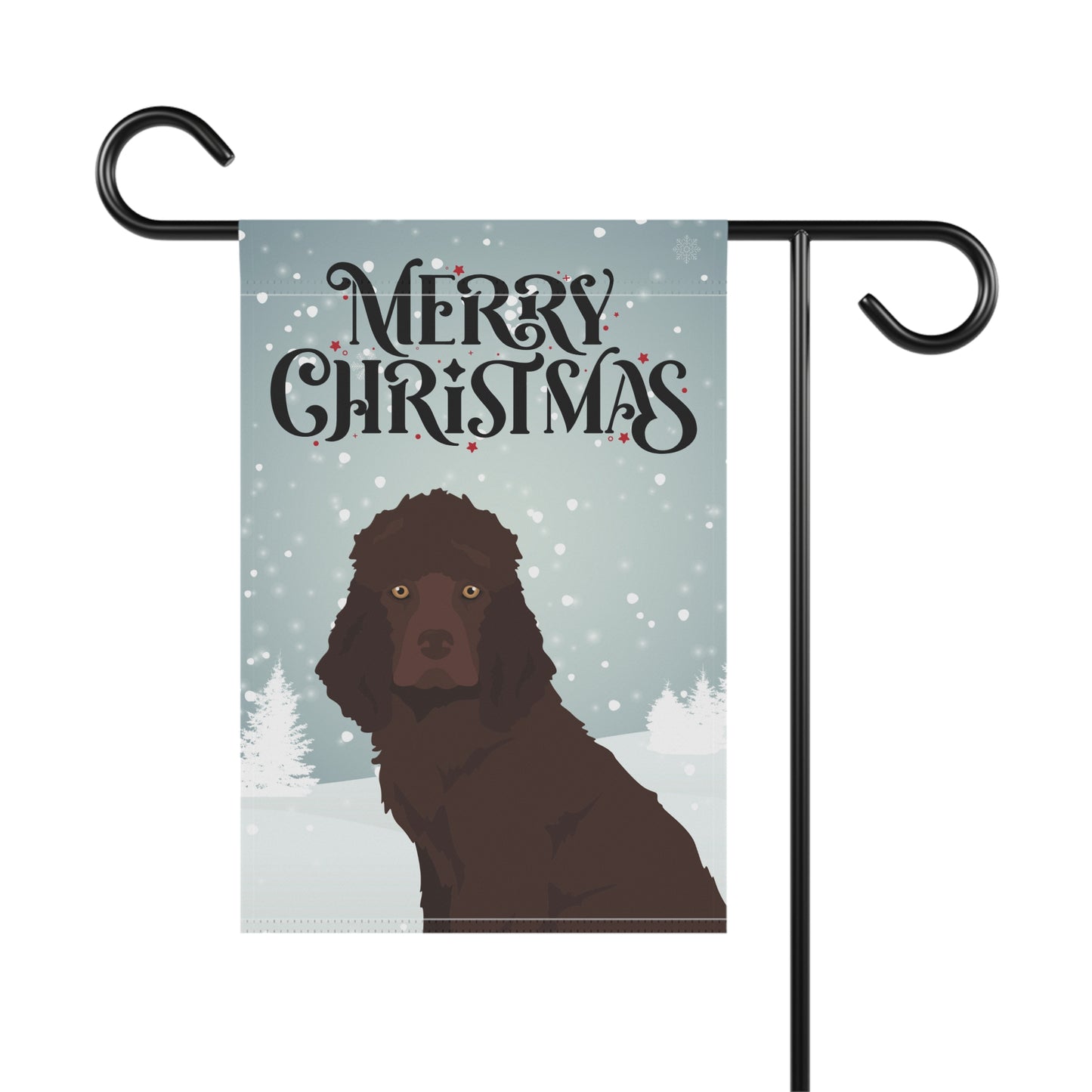 Irish Water Spaniel Dog Garden Flag