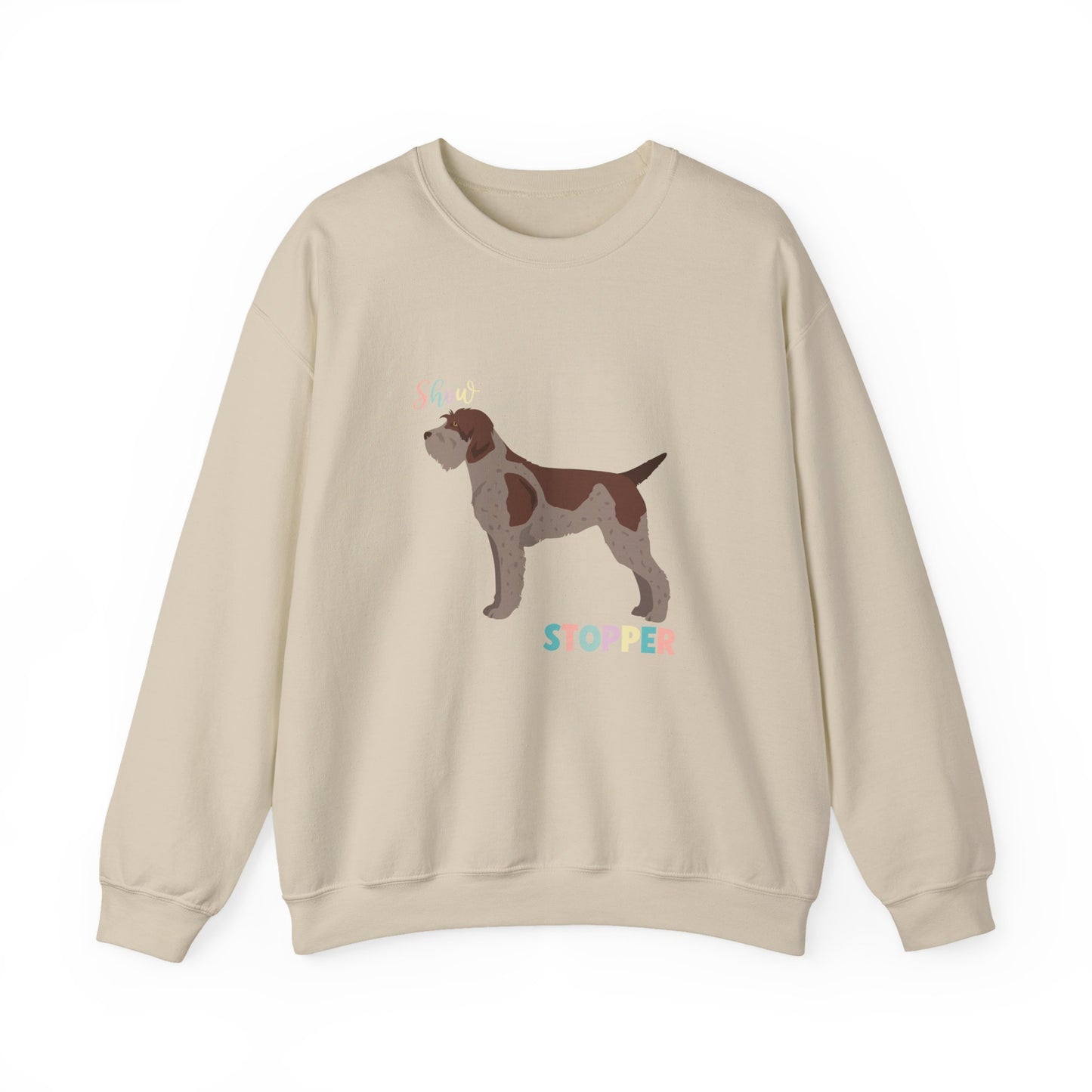 Wirehaired Pointer Griffon Dog Unisex Heavy Blend Crewneck Sweatshirt