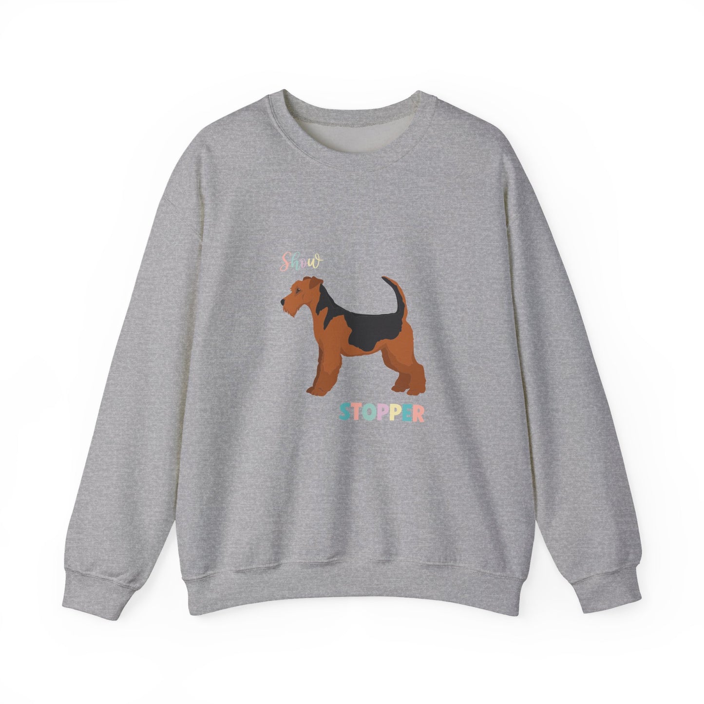 Airdale Terrier Dog Unisex Heavy Blend Crewneck Sweatshirt