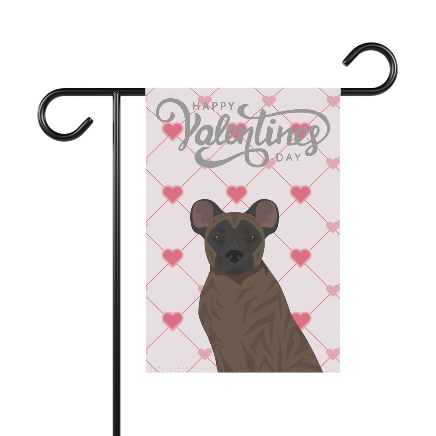 St Miguel Cattle Dog Valentines Day Garden Flag