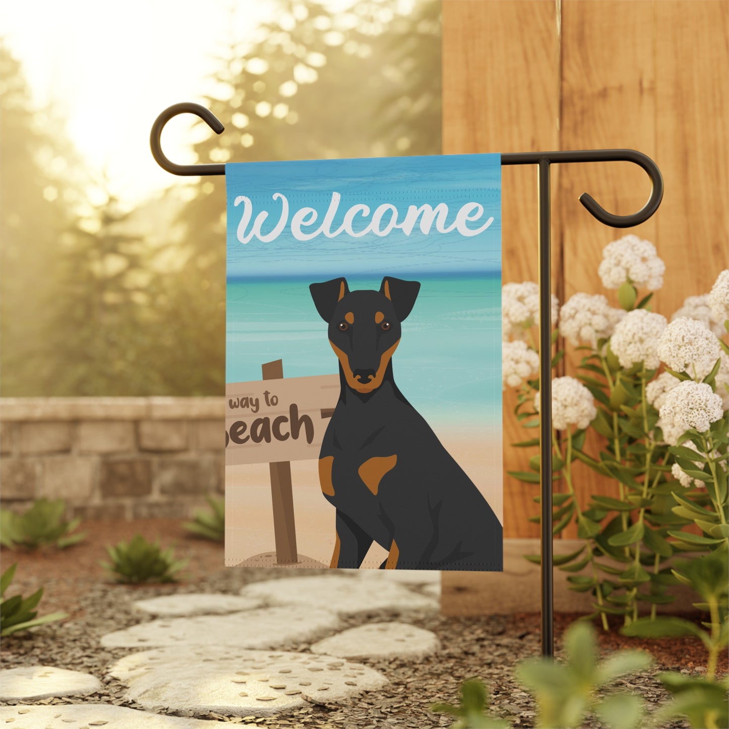 Manchester Terrier Dog Garden Flag