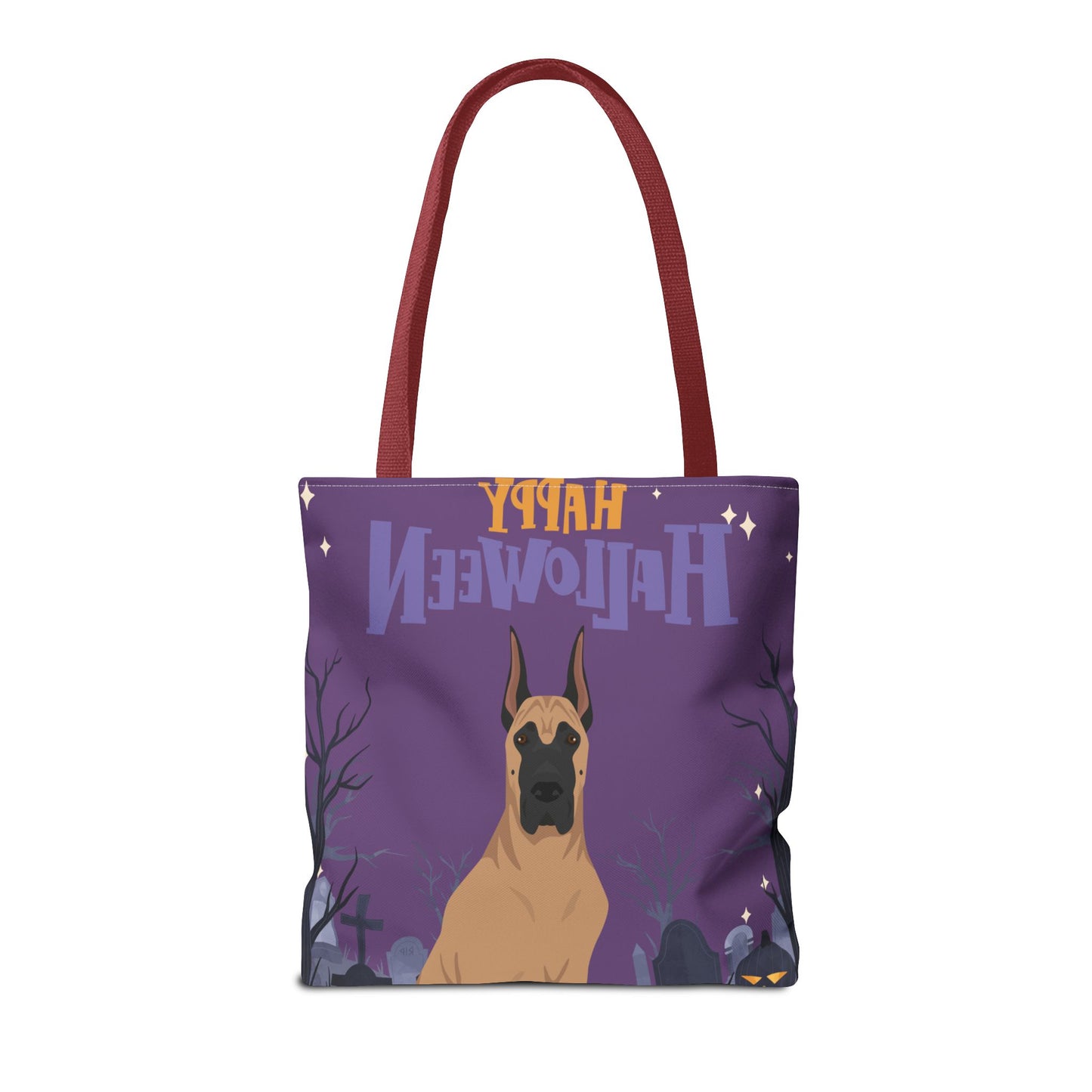 Great Dane Dog Happy Halloween Tote Bag 16x16