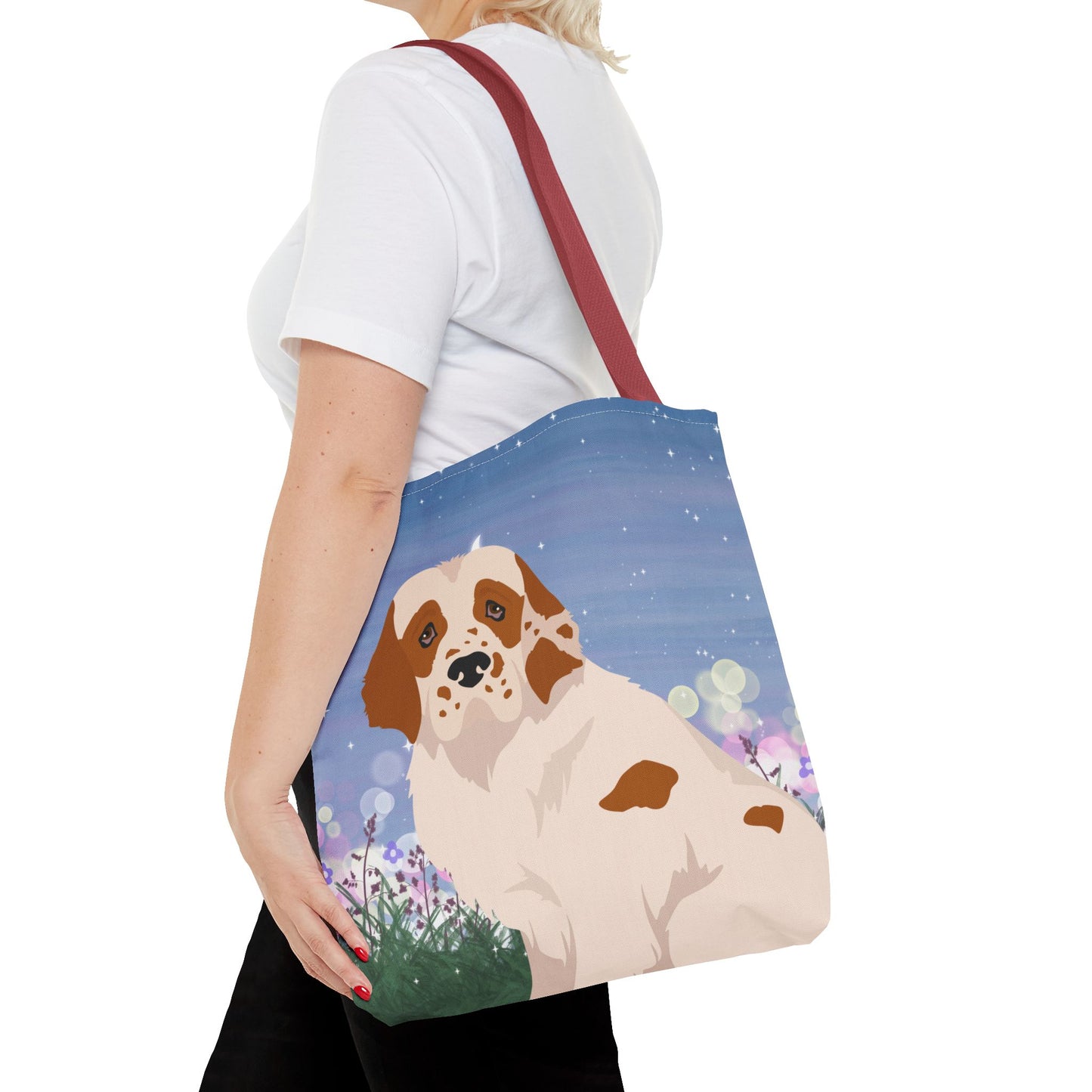 Clumber Spaniel Dog Tote Bag 16x16