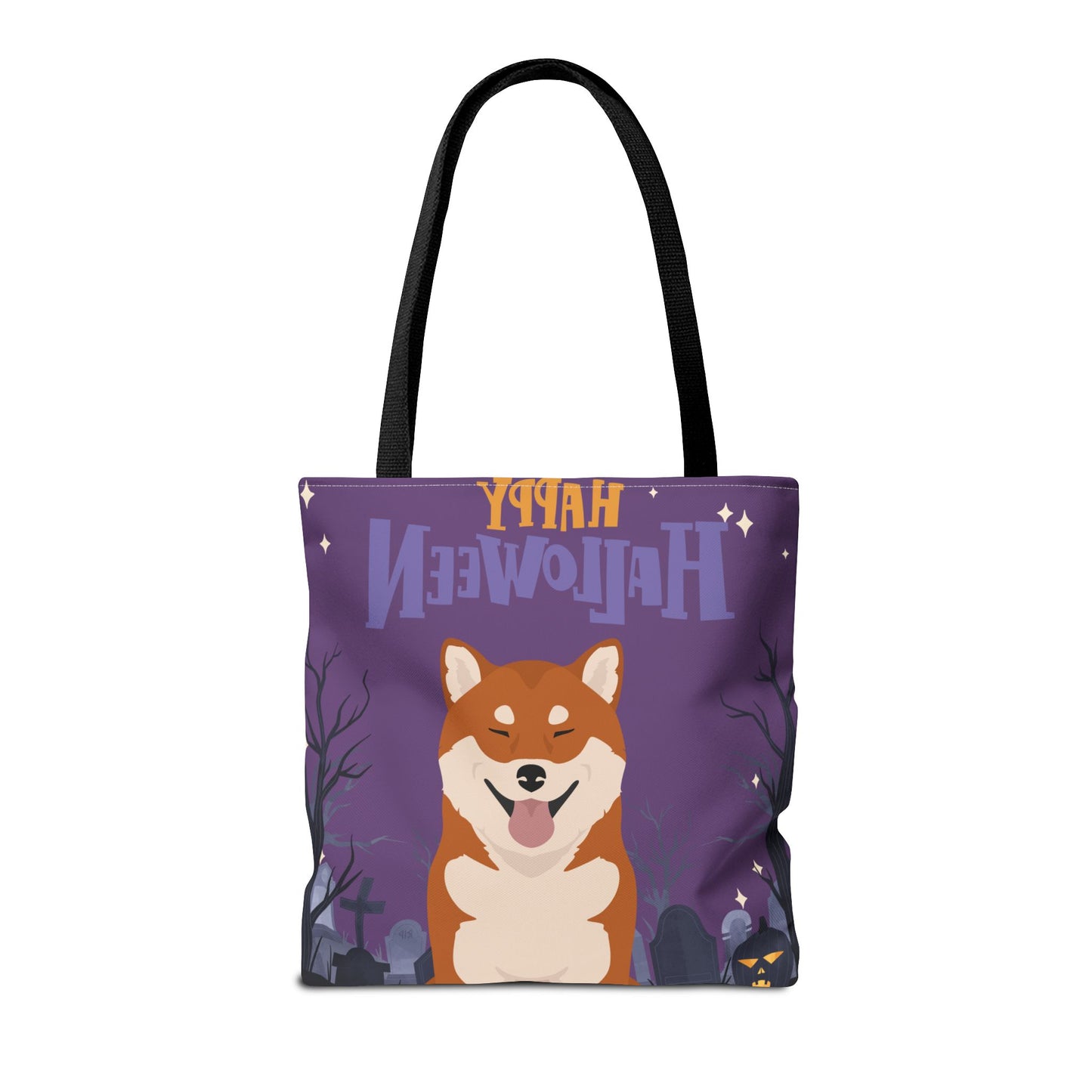 Shiba Inu Dog Happy Halloween Tote Bag 16x16