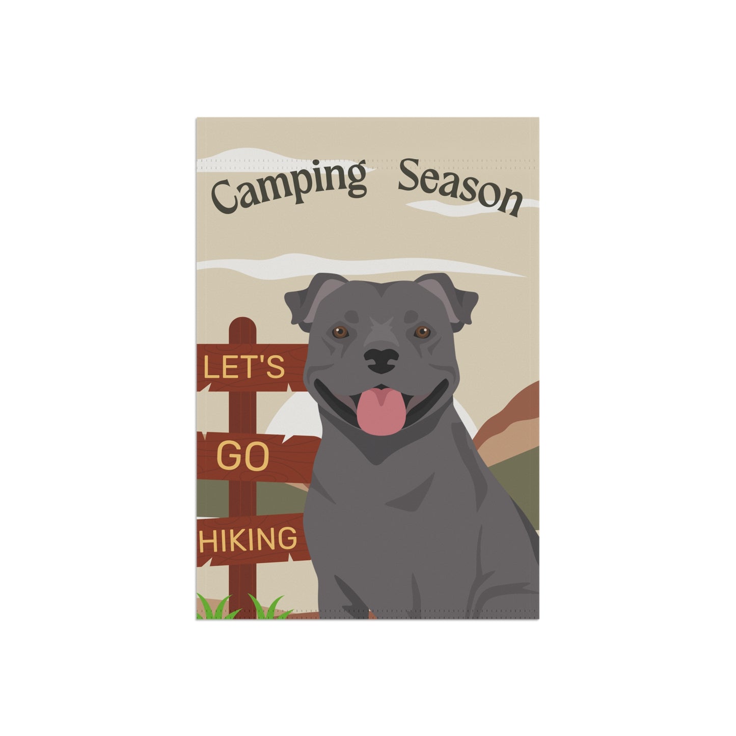 Staffordshire Bull Terrier Dog Camping Garden Flag