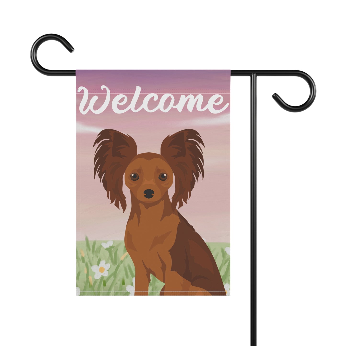 Russian Toy Dog Welcome Garden Flag