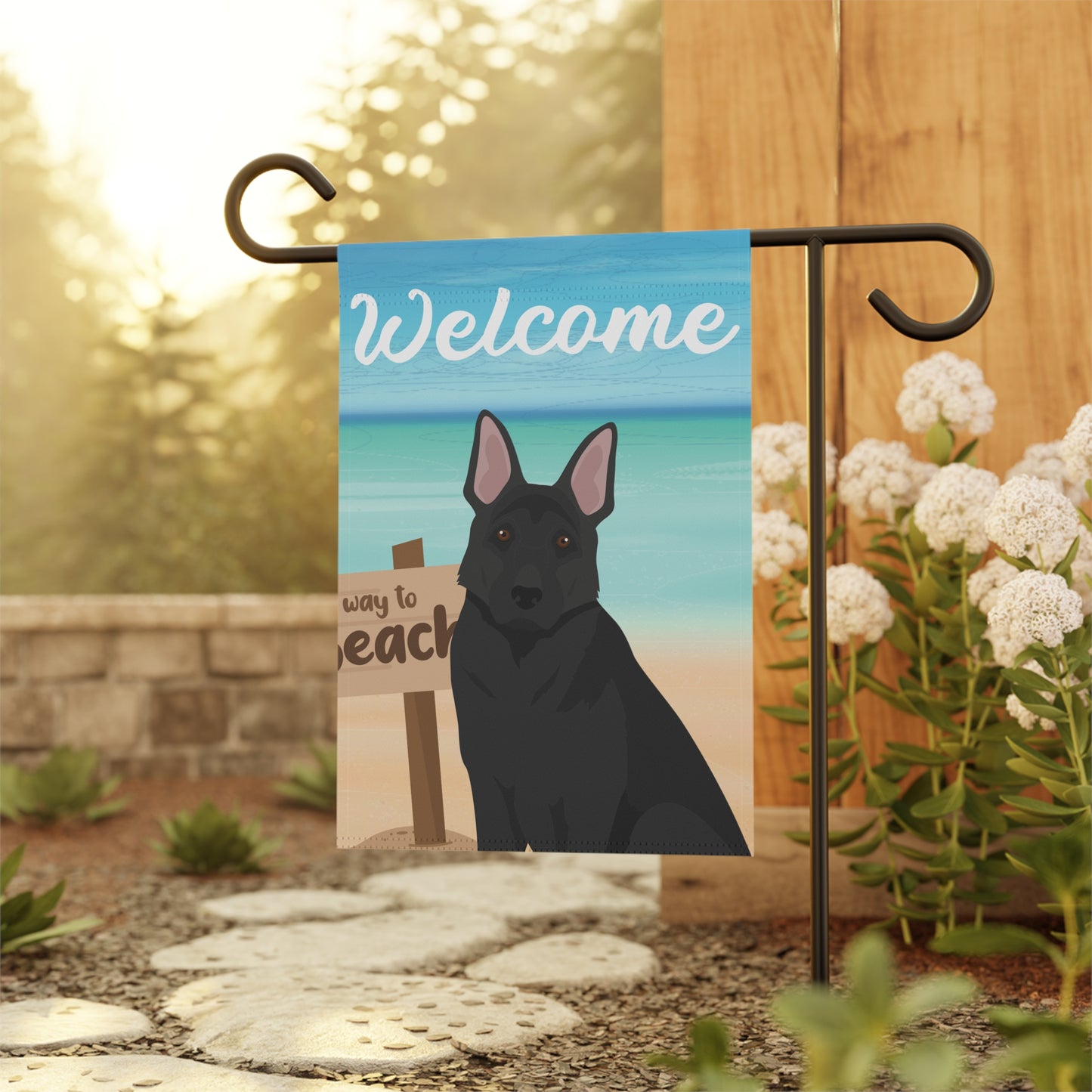 German Shepherd Dog Garden Flag