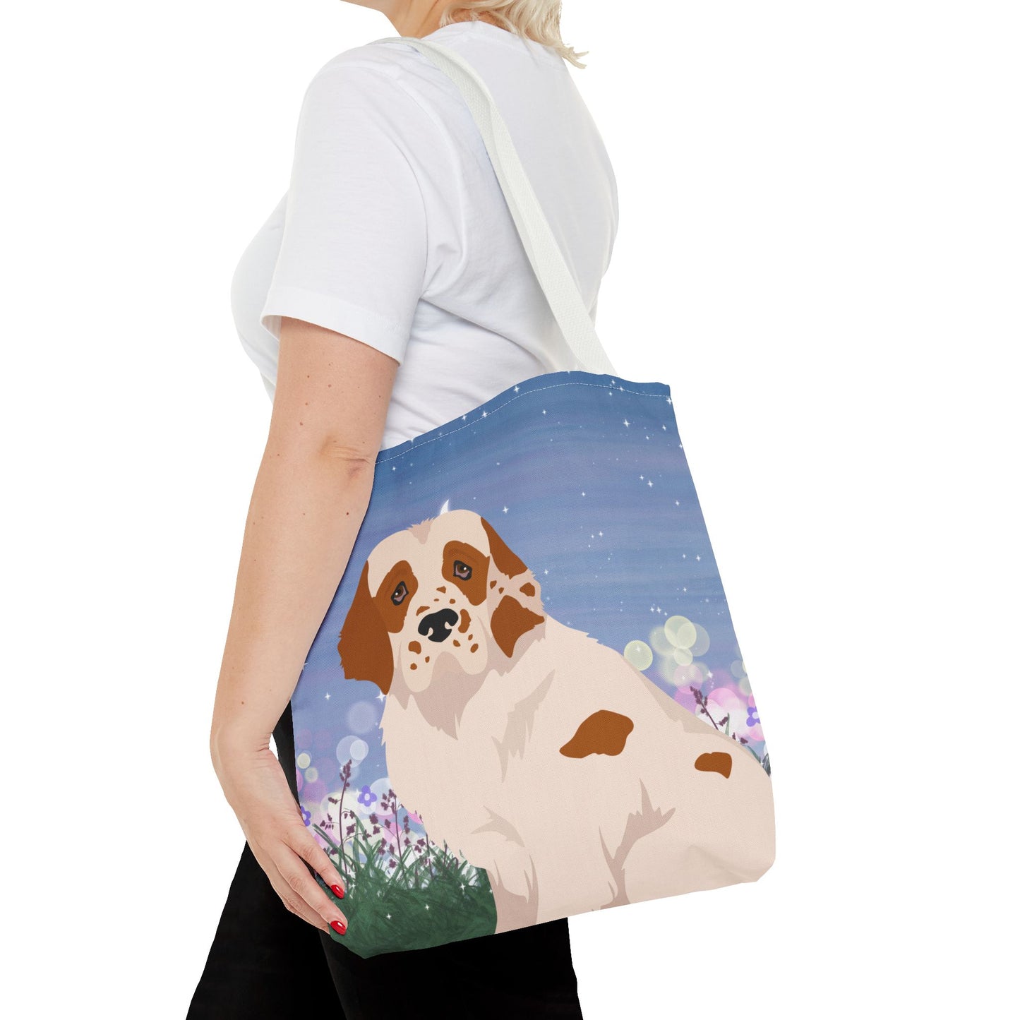 Clumber Spaniel Dog Tote Bag 16x16