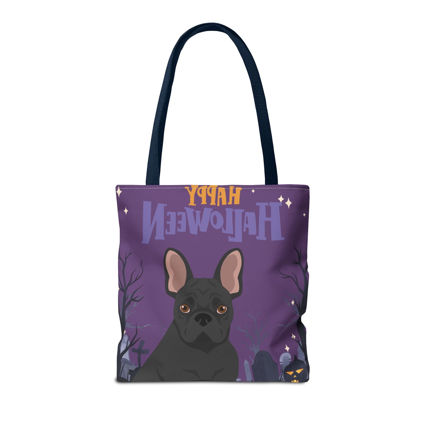 French Bulldog Dog Happy Halloween Tote Bag 16x16
