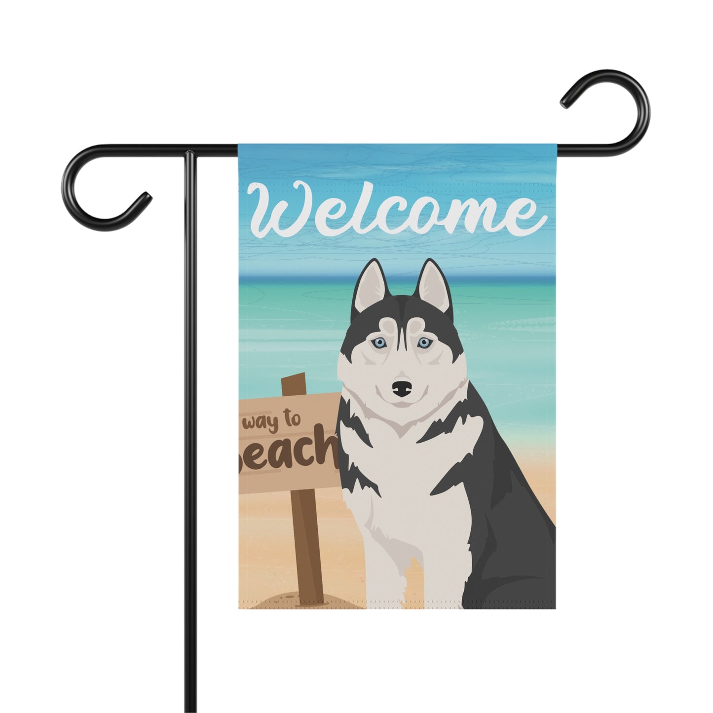Siberian Husky Dog Garden Flag
