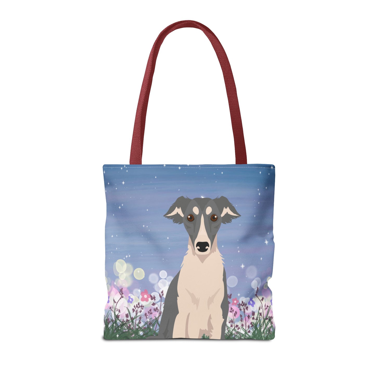Silken Windhound Dog Tote Bag 16x16