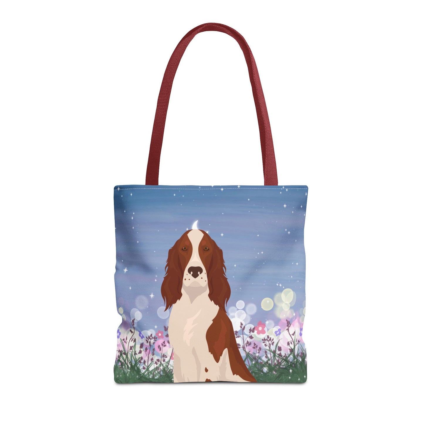 Irish R&W Setter Dog Tote Bag 16x16