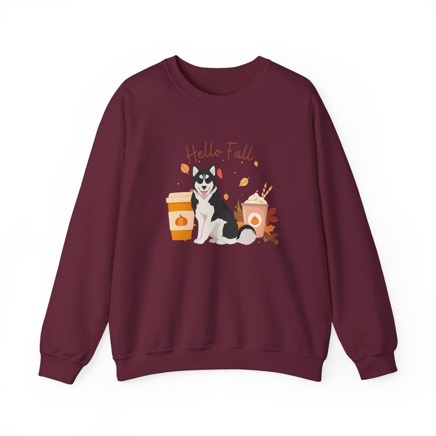 Canadian Inuit Dog Fall Halloween Unisex Heavy Blend Crewneck Sweatshirt