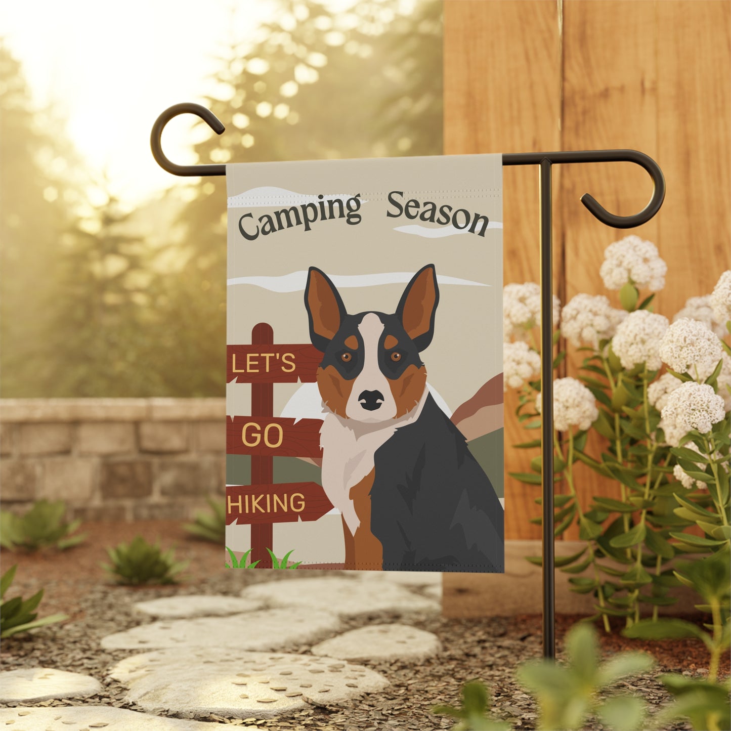 McNab Dog Camping Garden Flag