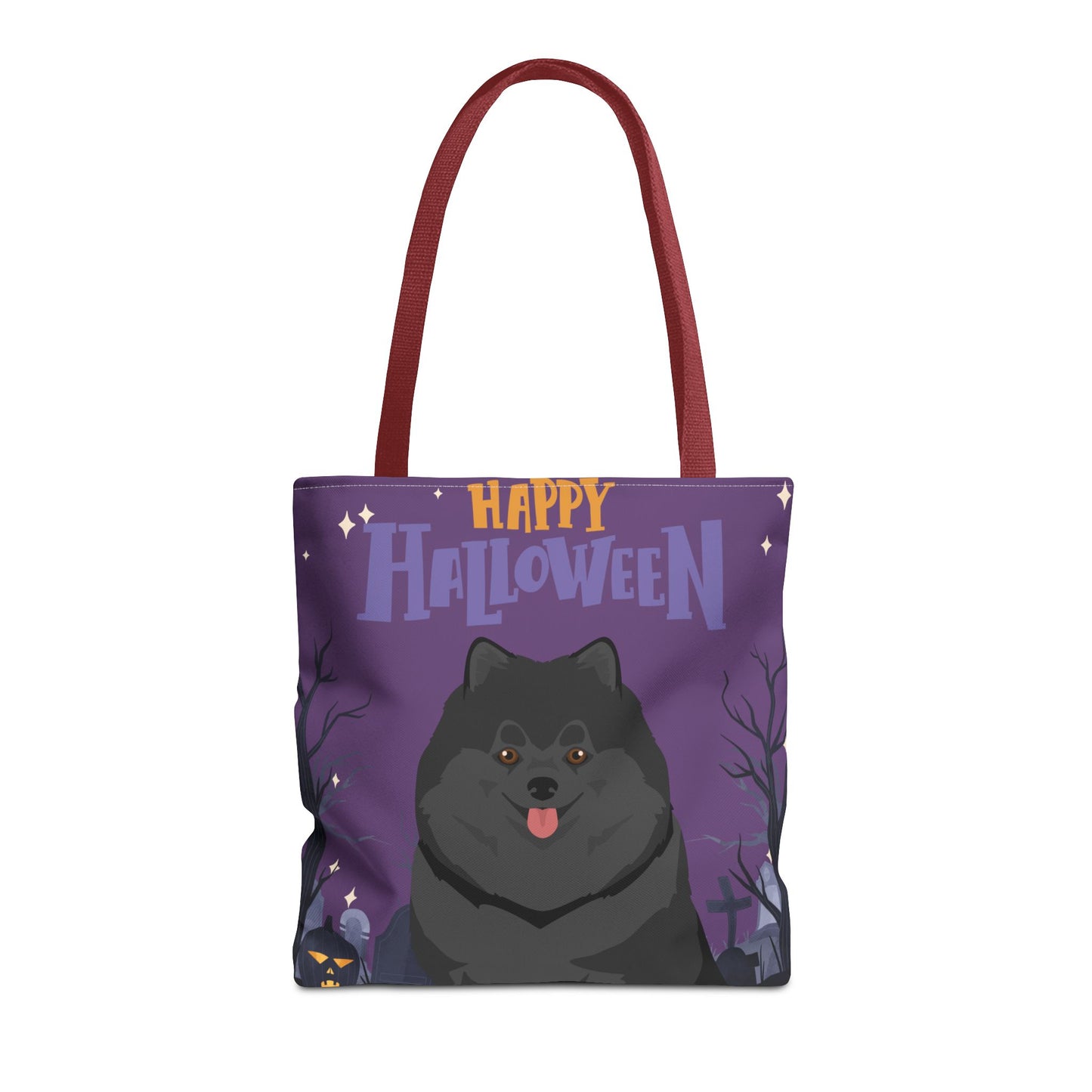 Pomeranian Dog Happy Halloween Tote Bag 16x16