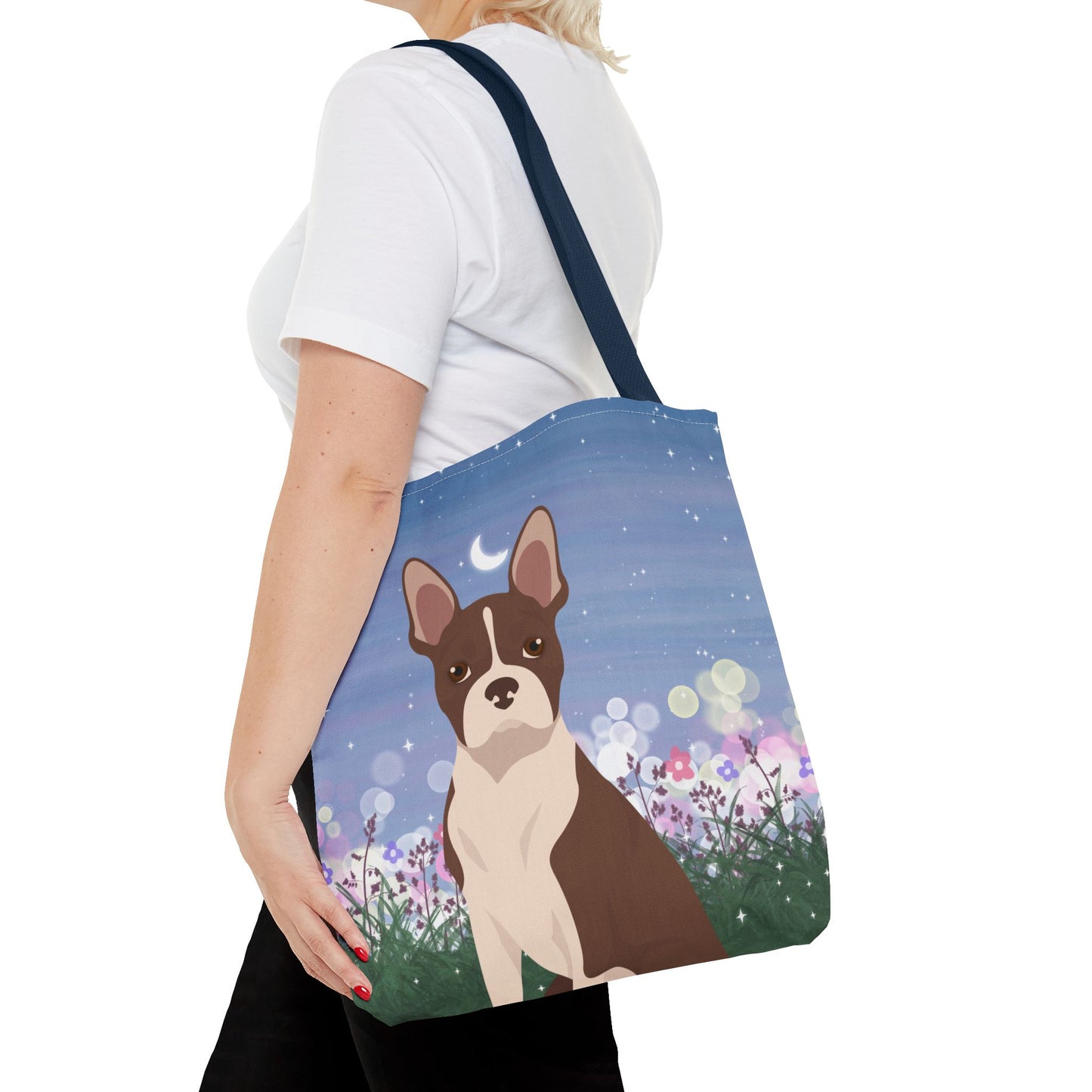 Boston Terrier Dog Tote Bag 16x16
