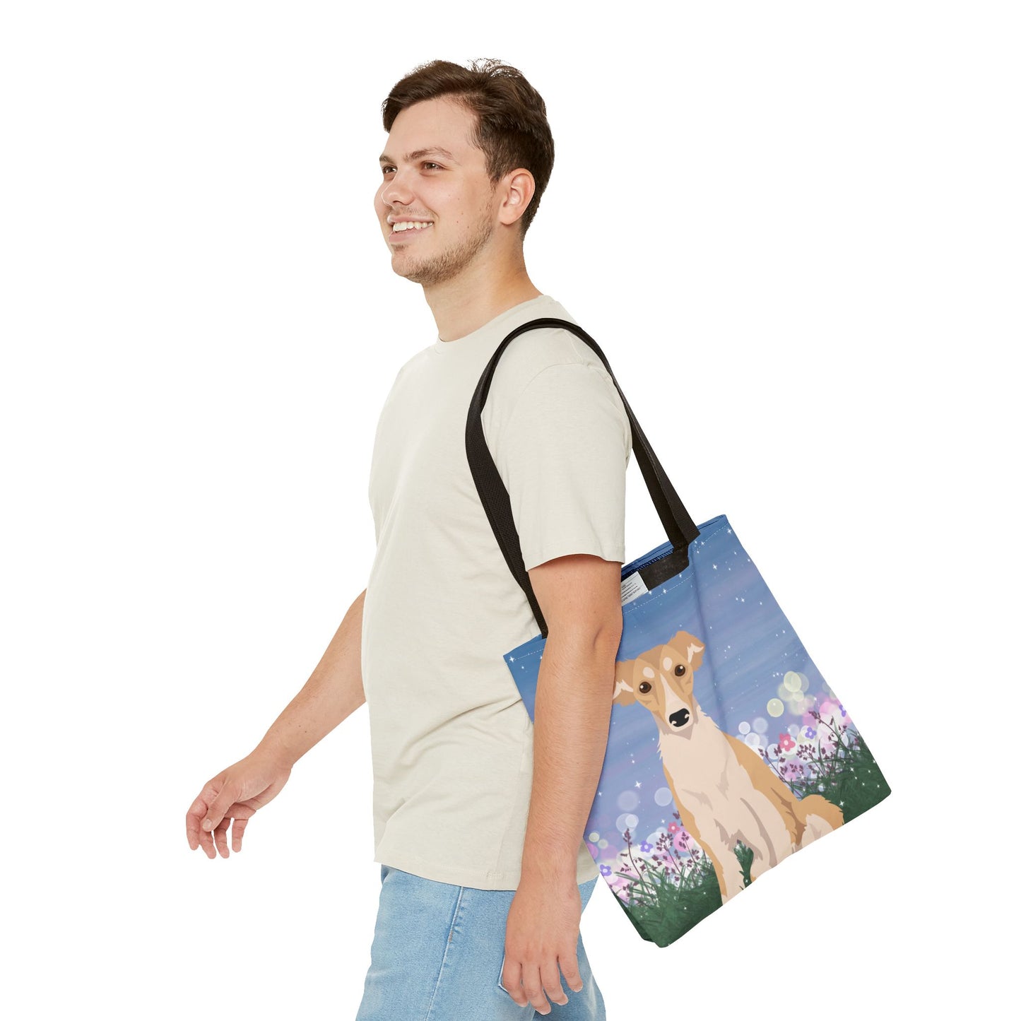 Silken Windhound Dog Tote Bag 16x16