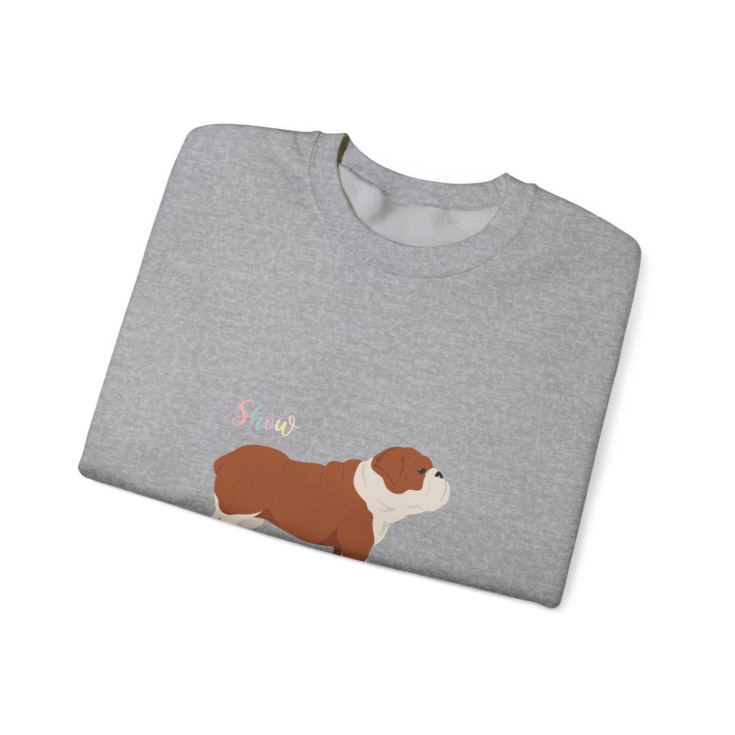 Bulldog Dog Unisex Heavy Blend Crewneck Sweatshirt