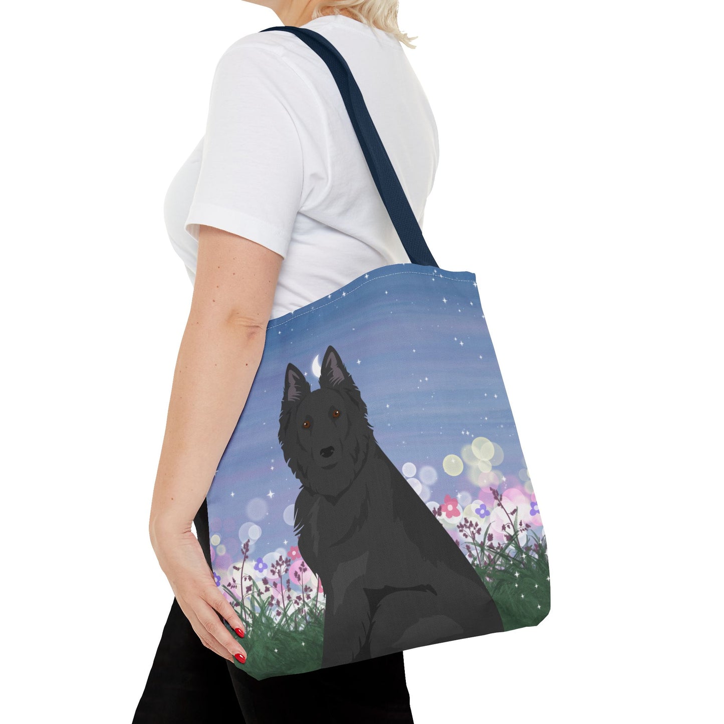 Belgian Sheepdog Dog Tote Bag 16x16