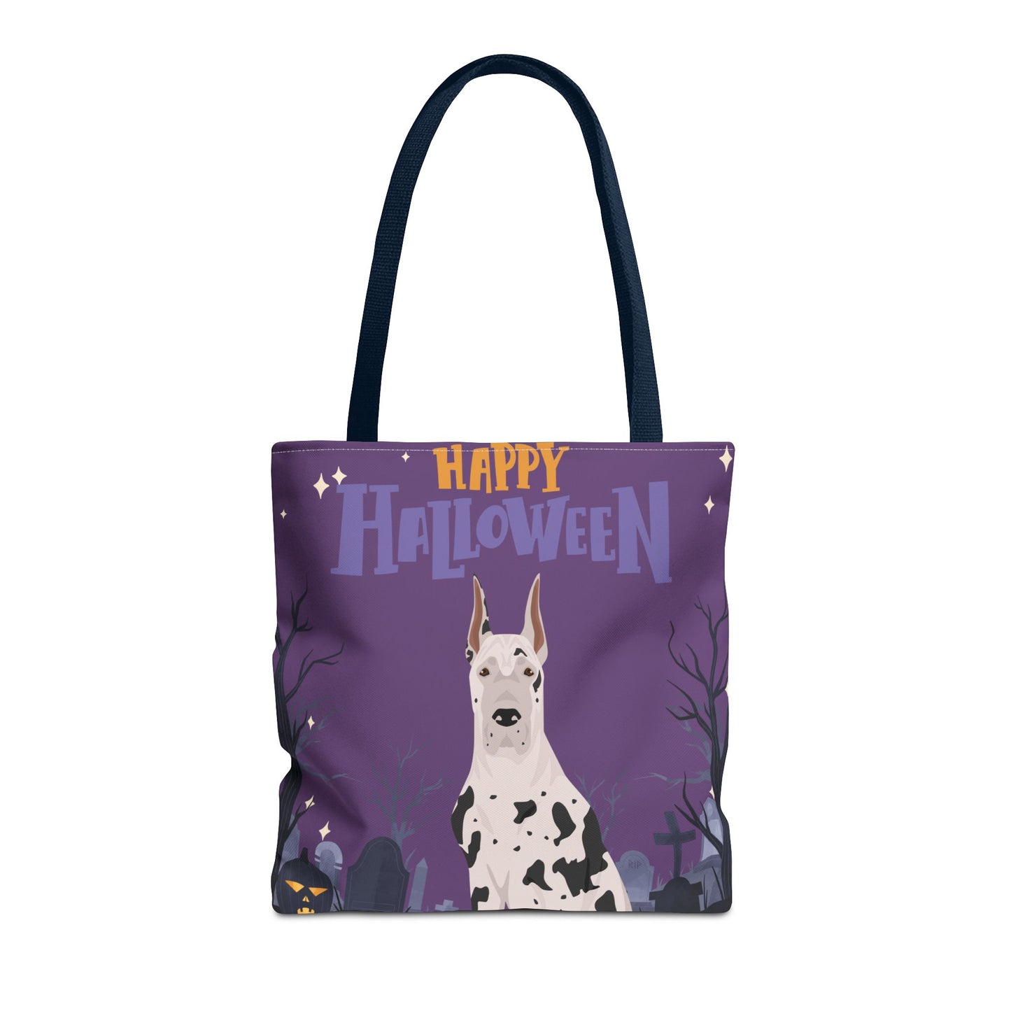 Great Dane Dog Happy Halloween Tote Bag 16x16