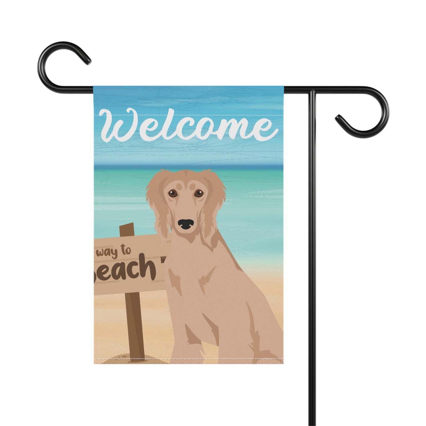 Saluki Dog Garden Flag