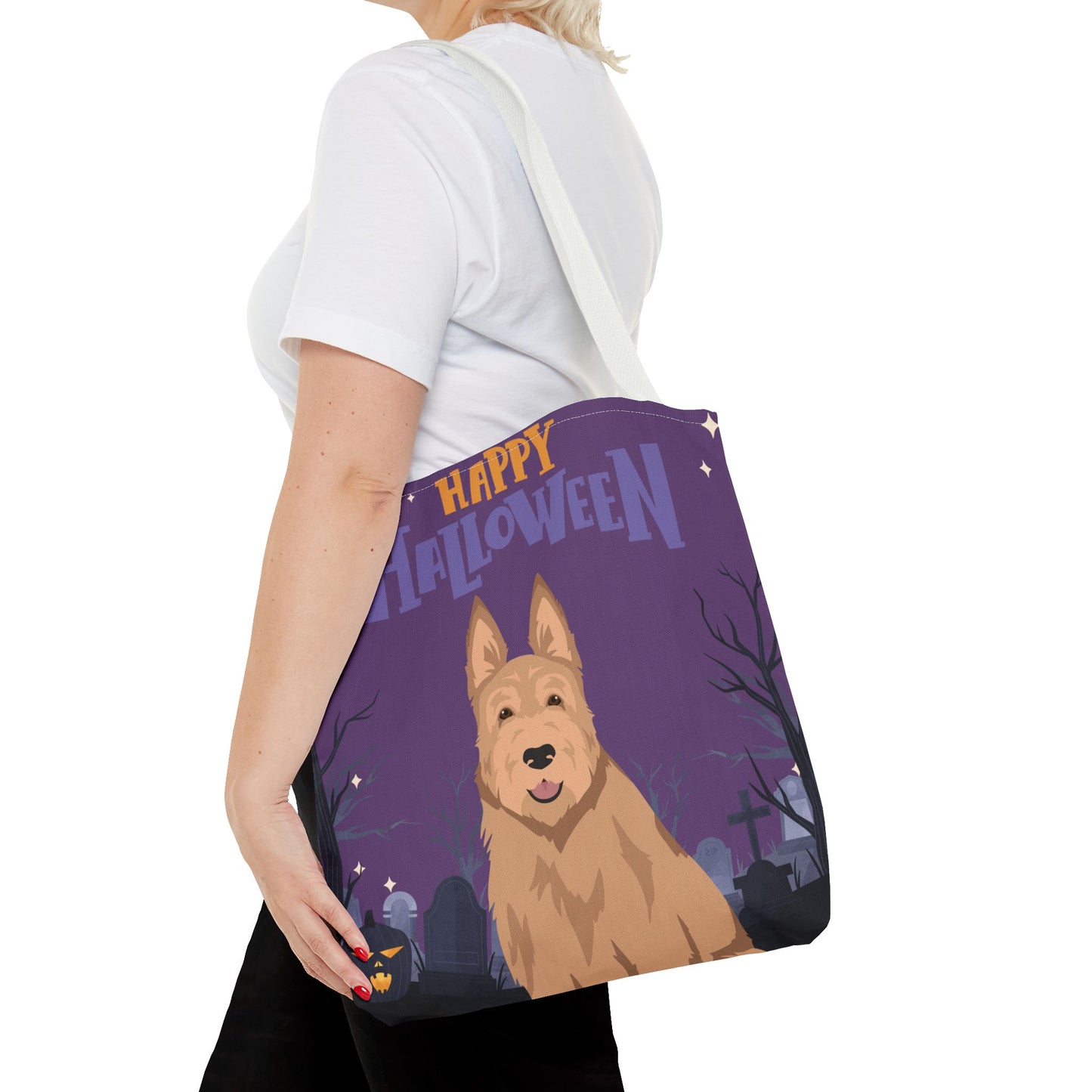 Berger Picard Dog Happy Halloween Tote Bag 16x16