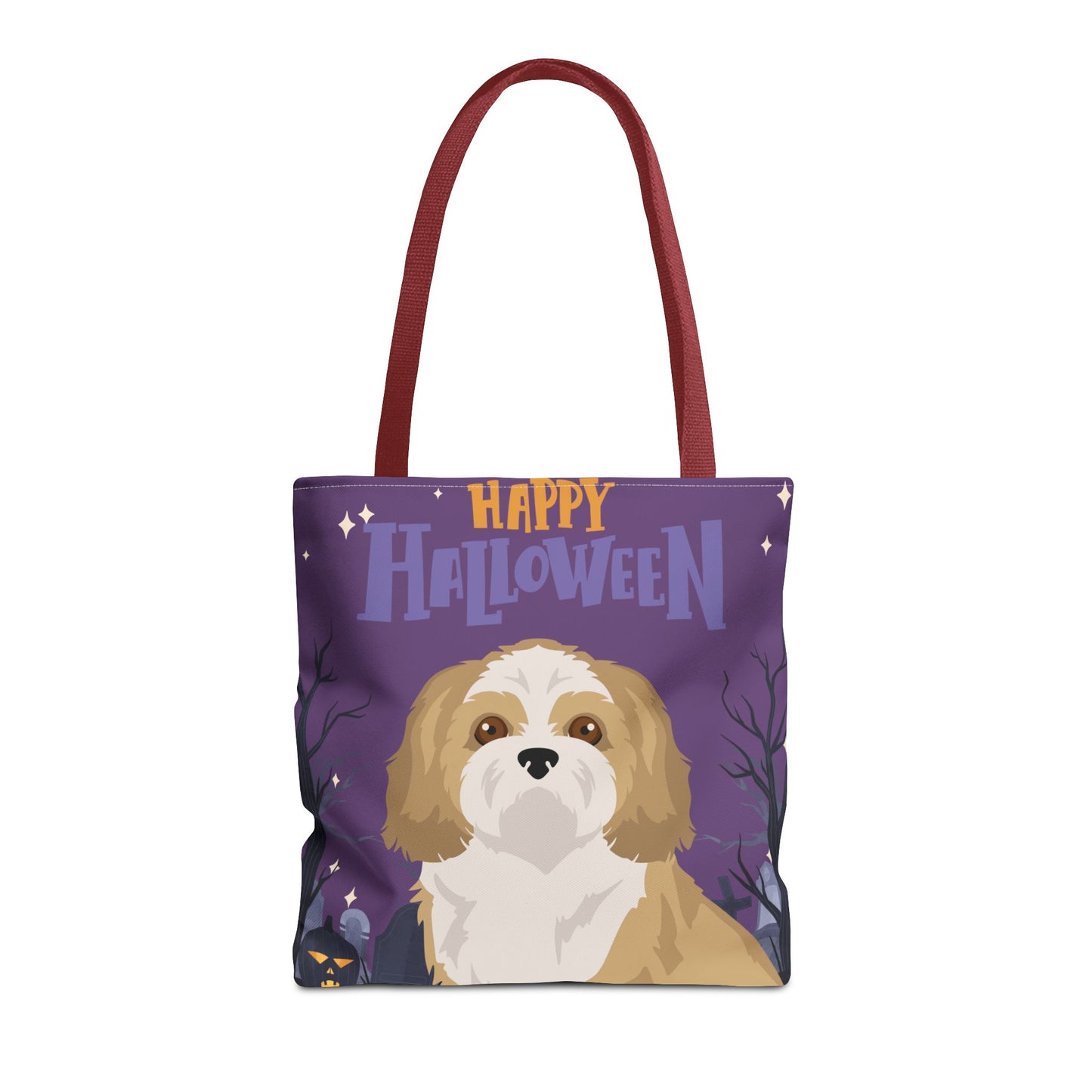 Shih Tzu Dog Happy Halloween Tote Bag 16x16