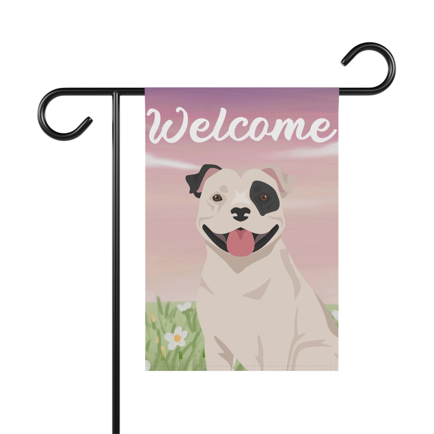 Staffordshire Bull Terrier Dog Welcome Garden Flag