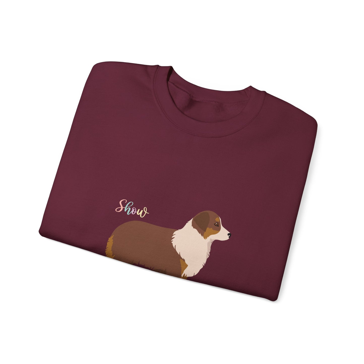 Miniature American Shepherd Dog Unisex Heavy Blend Crewneck Sweatshirt