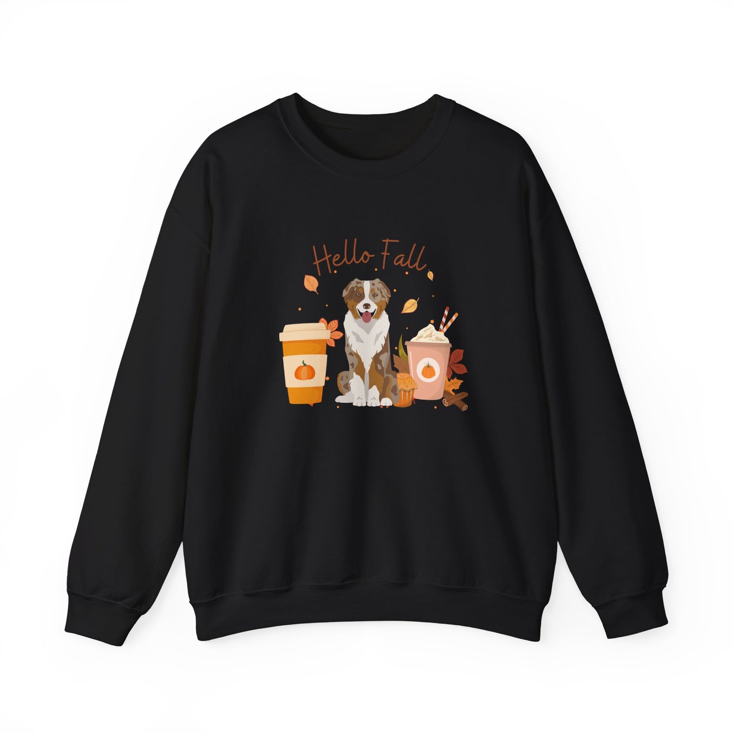 Australian Shepherd Dog Fall Halloween Unisex Heavy Blend Crewneck Sweatshirt