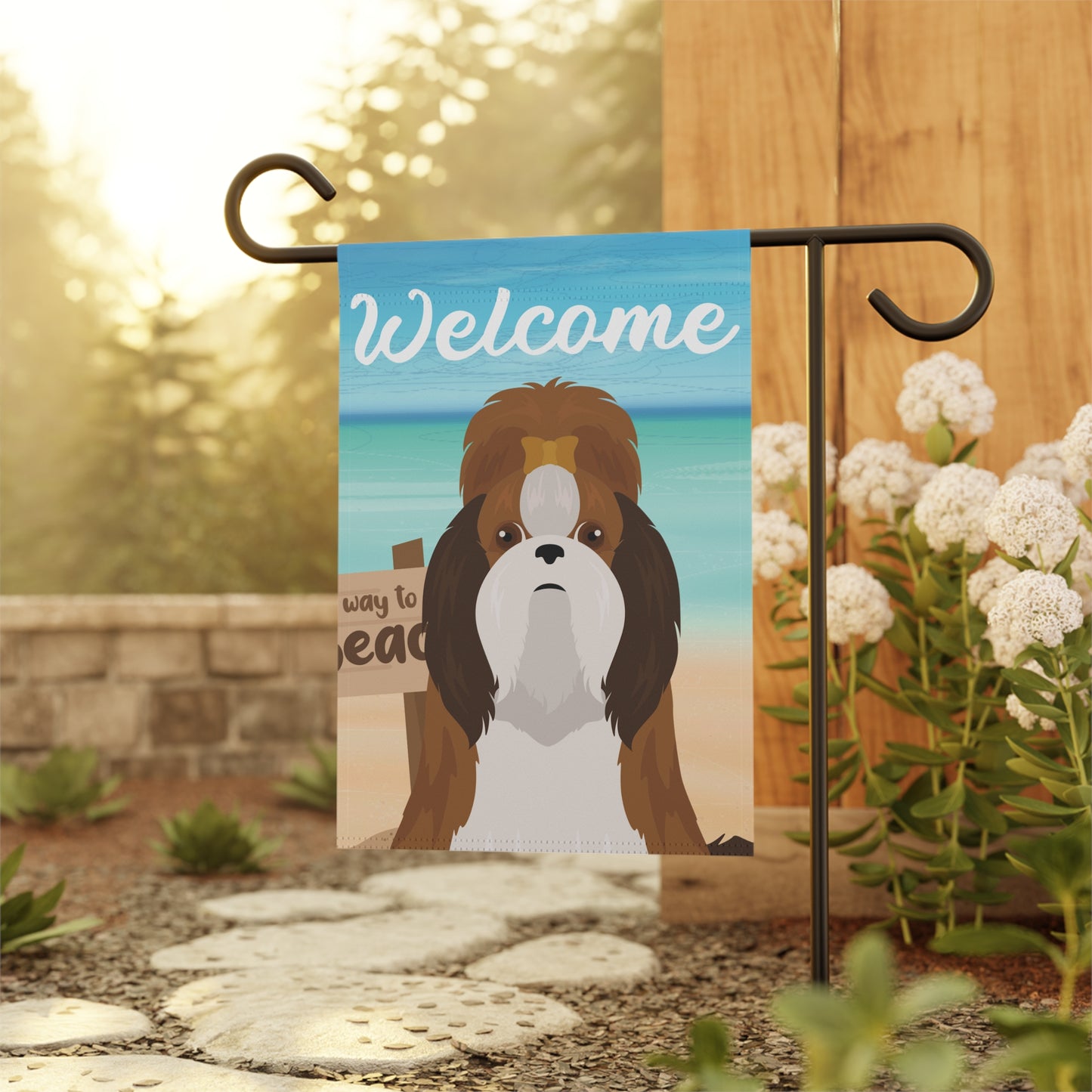 Shih Tzu Dog Garden Flag