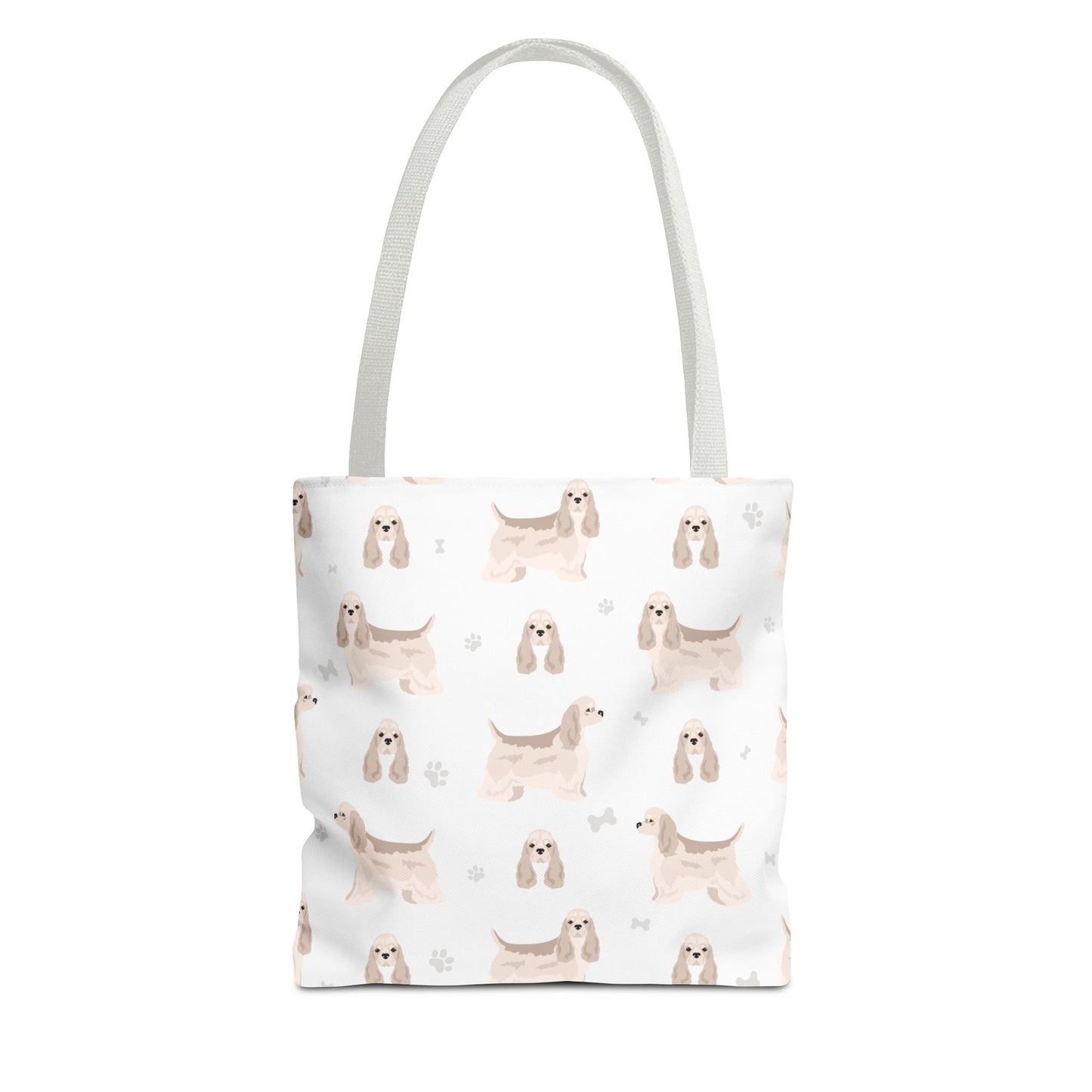 American Cocker Spaniel Dog Tote Bag, Cocker Spaniel Dog Mom Gift