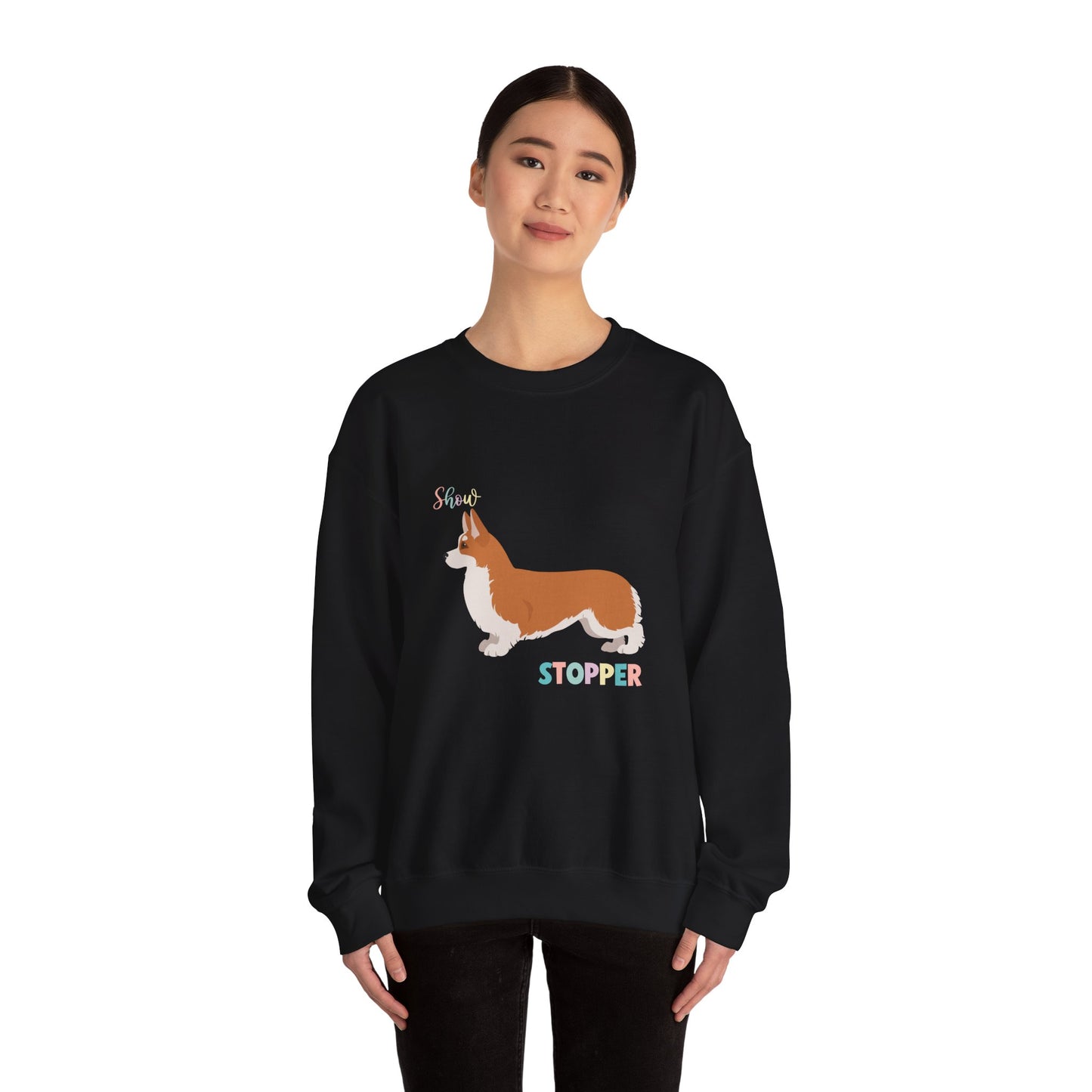 Pembroke Welsh Corgi Dog Unisex Heavy Blend Crewneck Sweatshirt