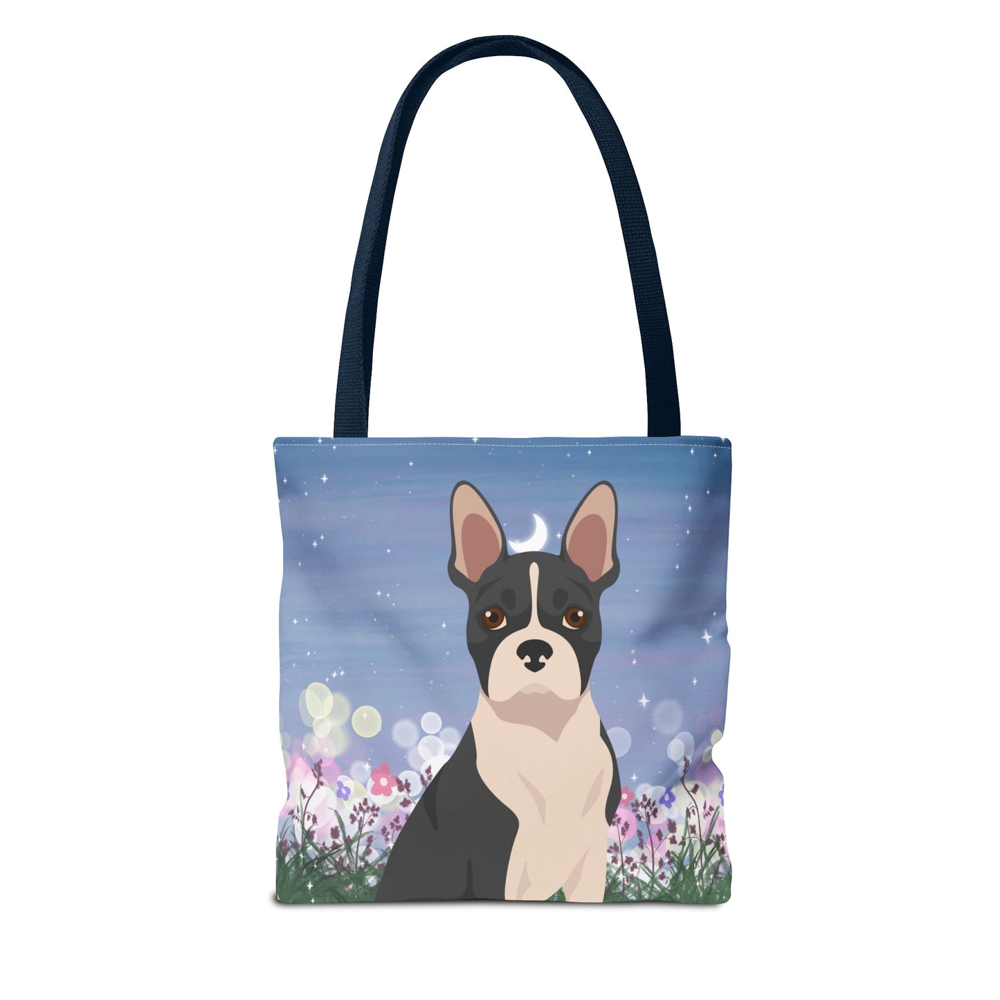 Boston Terrier Dog Tote Bag 13x13