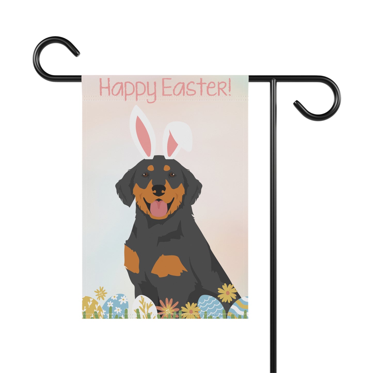 Hovawart Dog Happy Easter Garden Flag