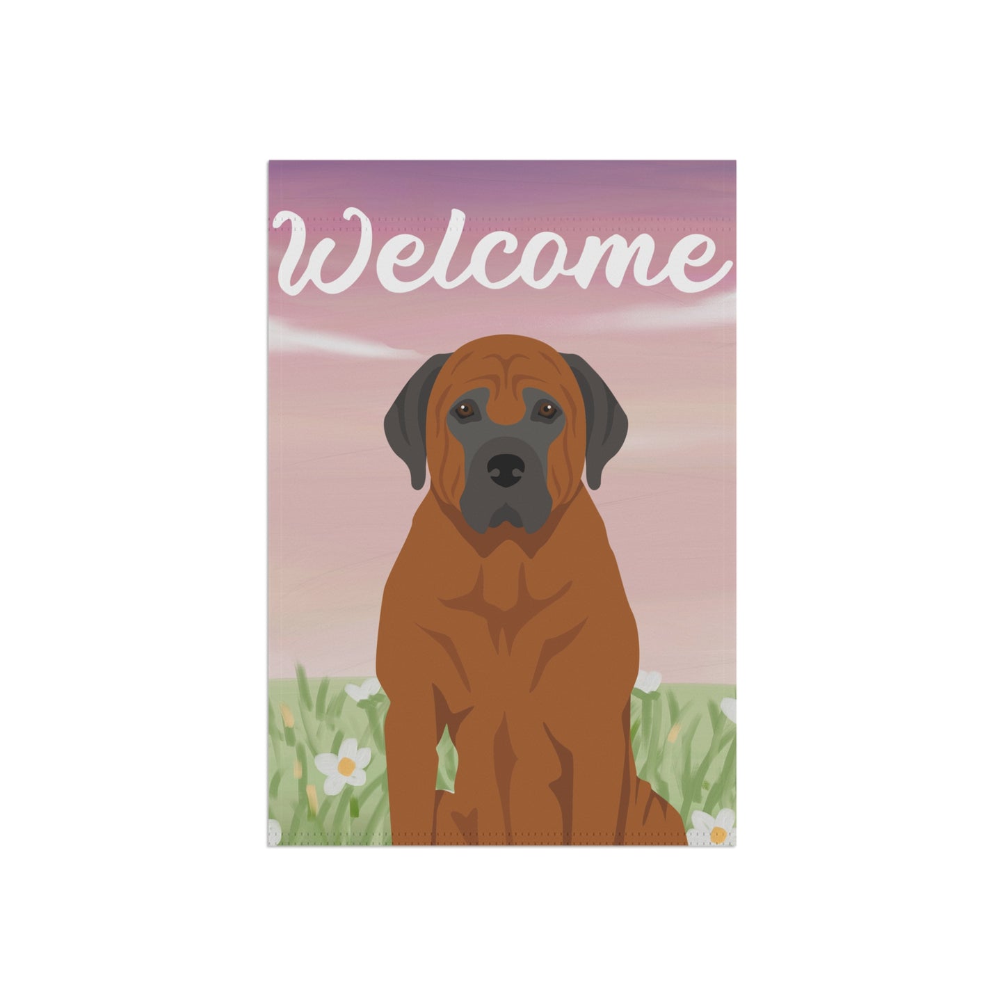 Tosa Inu Dog Welcome Garden Flag