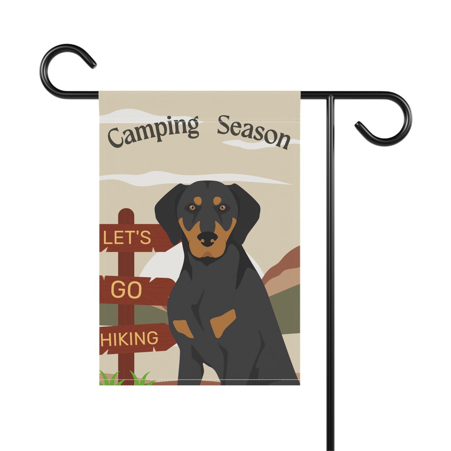 Transylvanian Hound Dog Camping Garden Flag