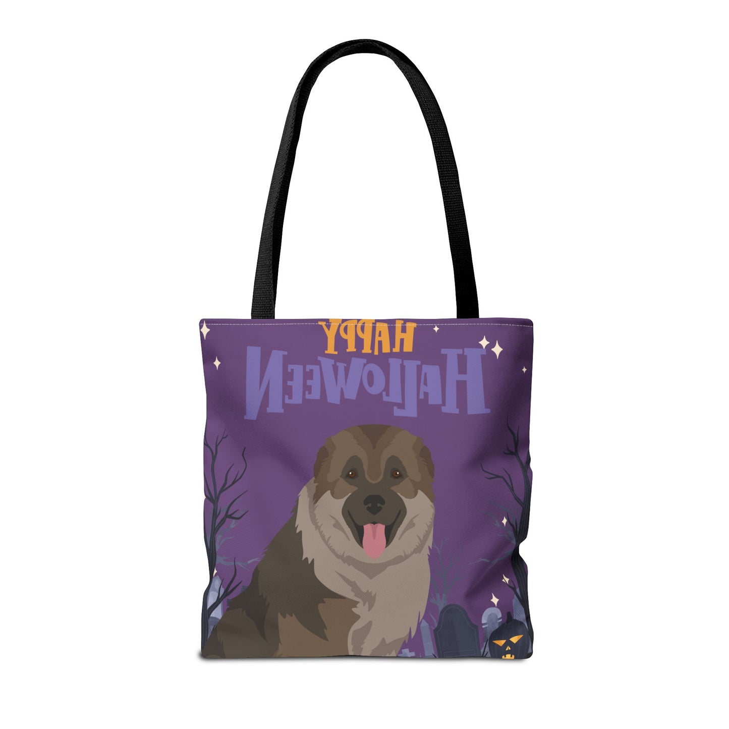 Caucasian Shepherd Dog Happy Halloween Tote Bag 16x16