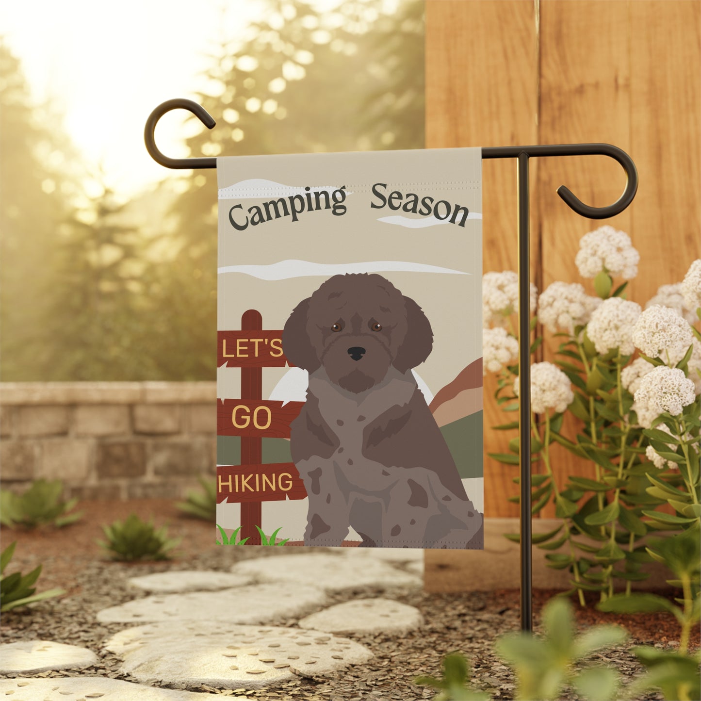 Lagotto Gomagnolo Dog Camping Garden Flag