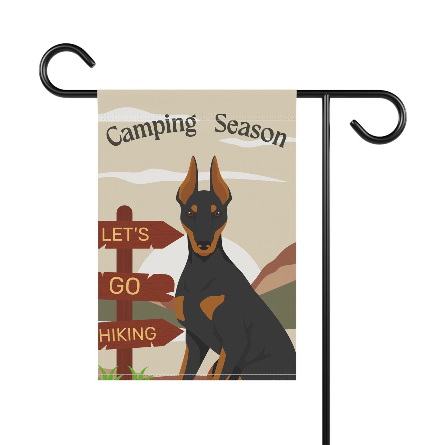 Manchester Terrier Dog Camping Garden Flag